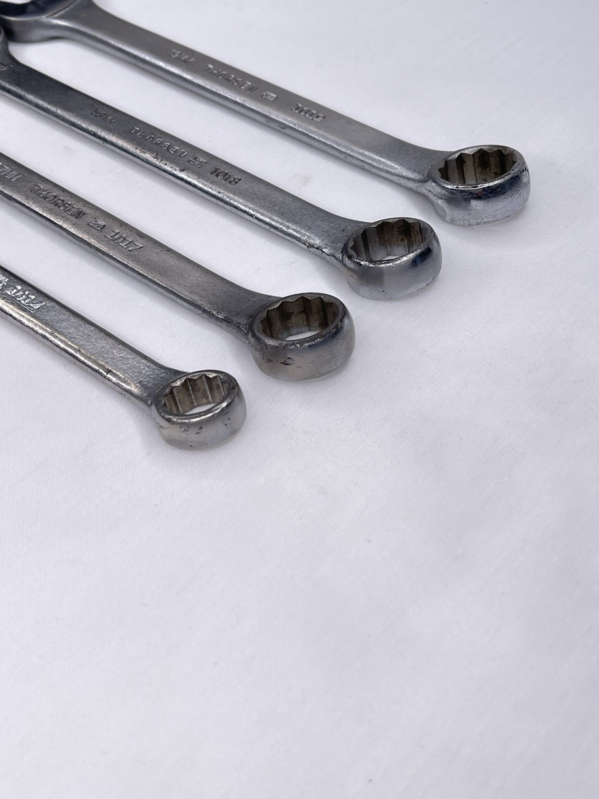 Vintage Set of 4 Thorsen Metric Combination Wrenches 14mm 17mm 18mm 19mm USA