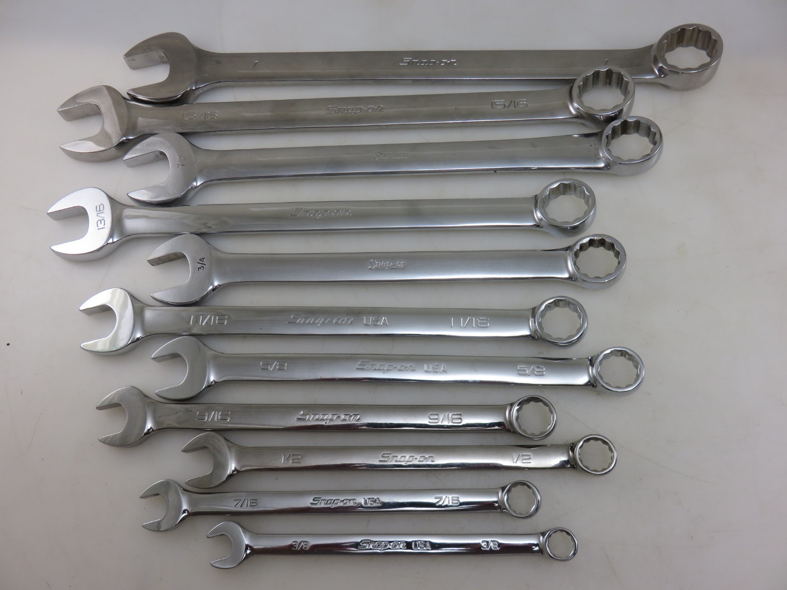 Snap-On OEX & SOEX Series Combination Wrench 11pc Set 3/8″-1″ 12pt *MIXED SET*
