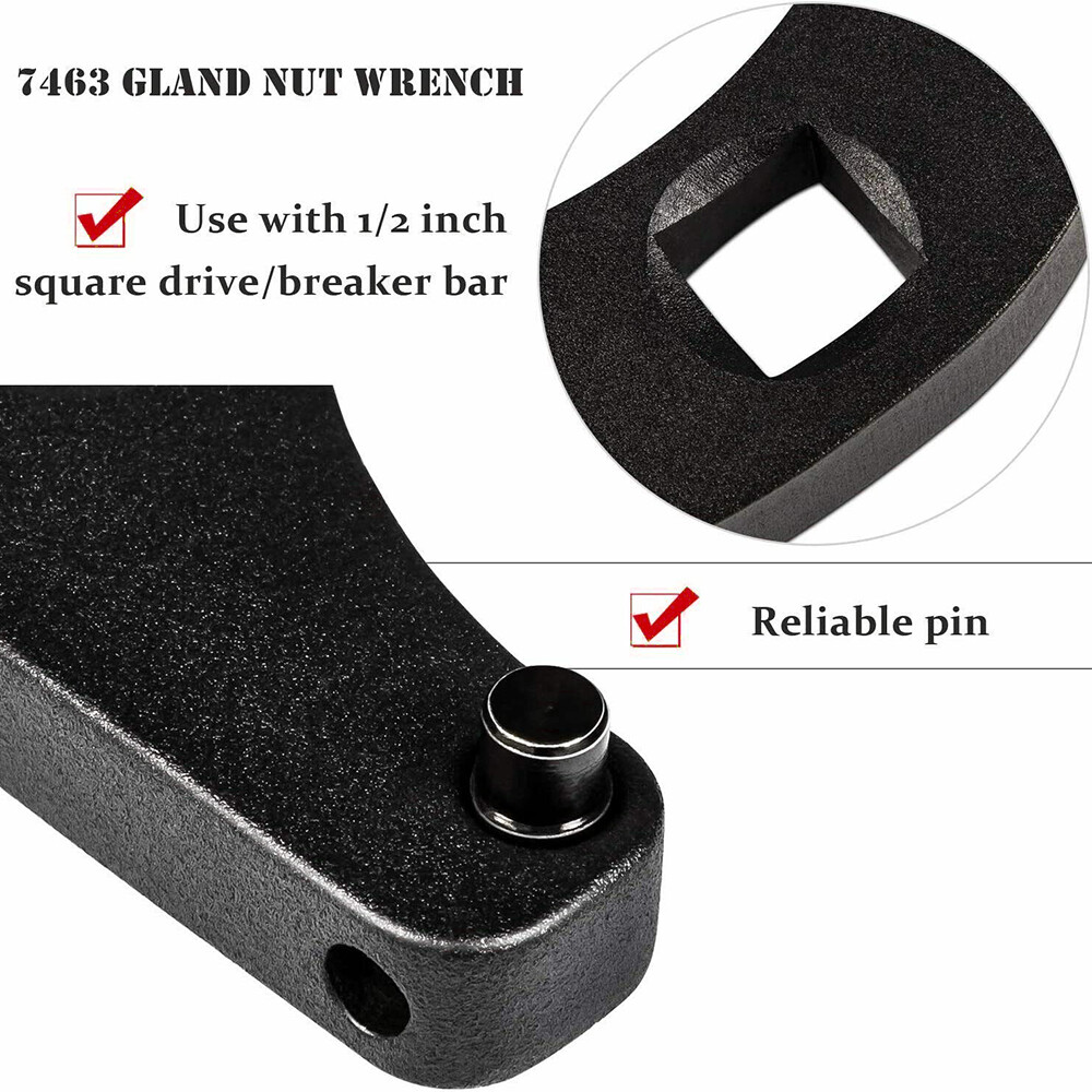LABLT Gland Nut Wrench Adjustable Hydraulic Cylinder Spanner Wrench With Pins