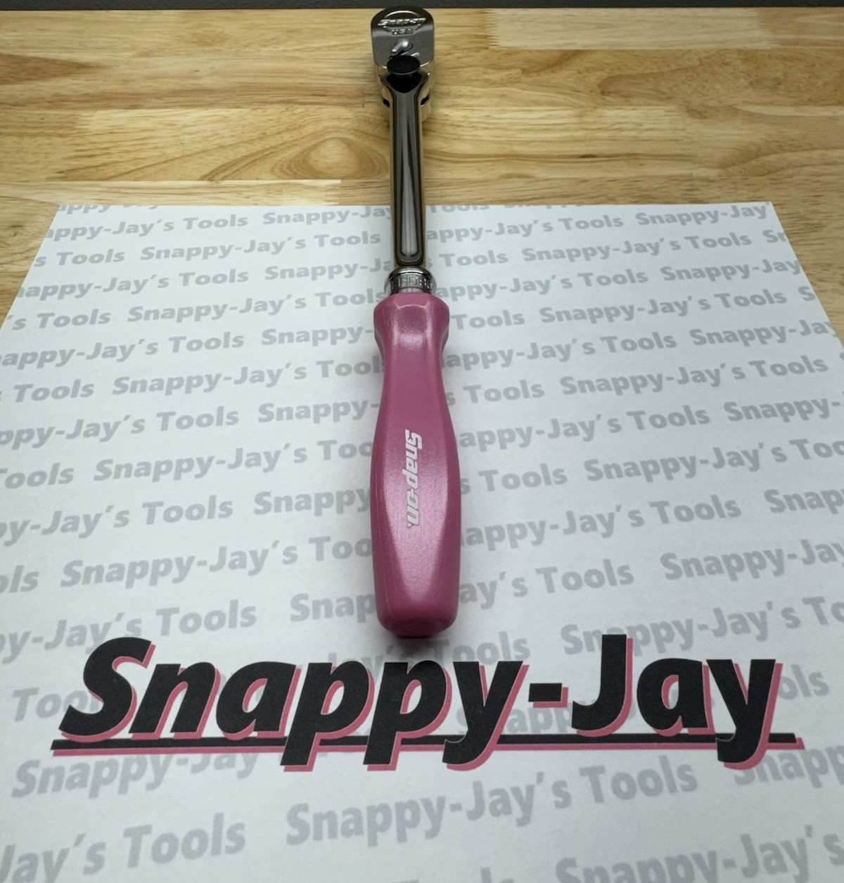 Snap-on Tools PEARL PINK 3/8″ Drive Hard Grip Multi-Position Ratchet FHD80MPPP
