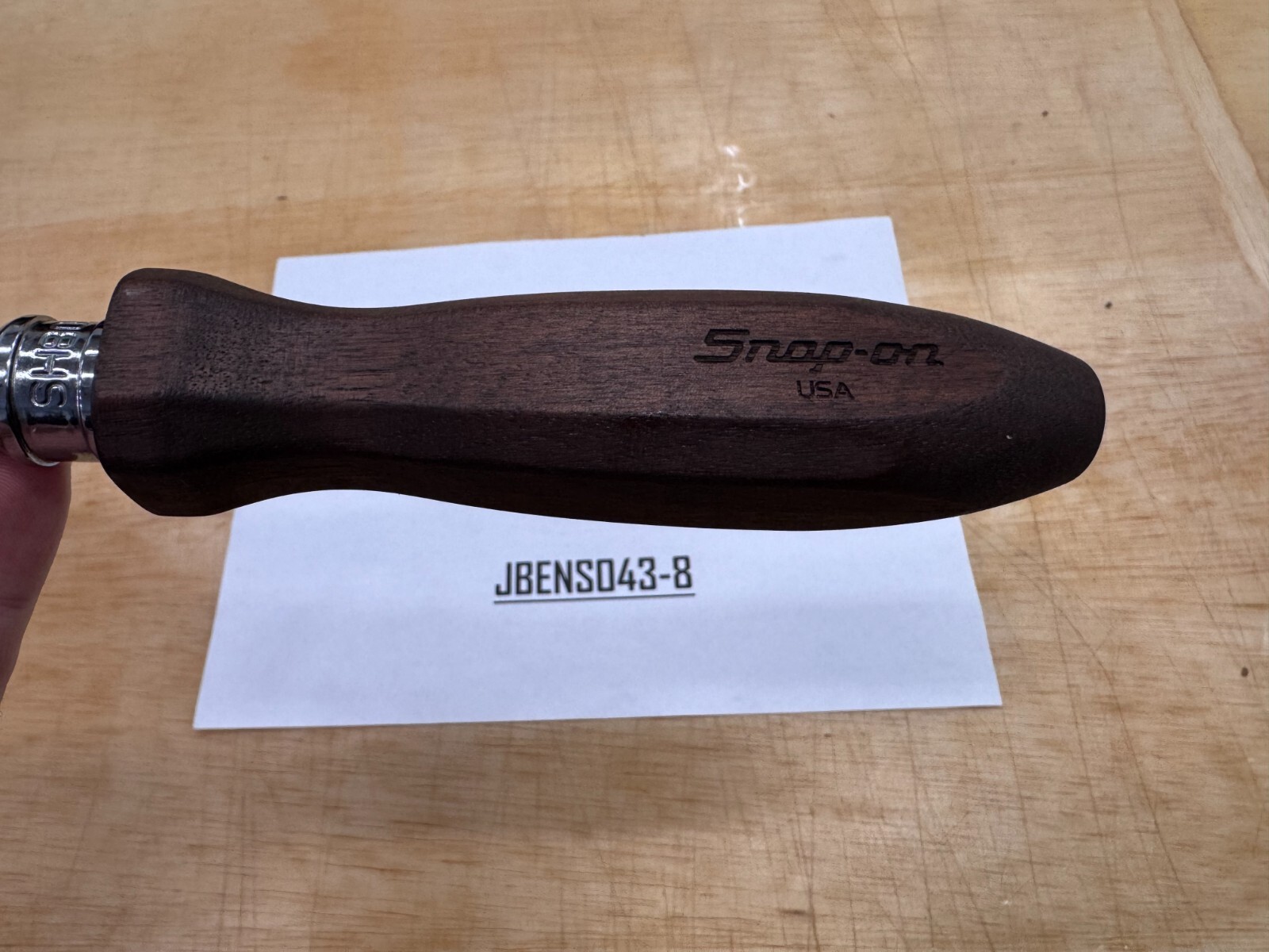 Snap-on Tools NEW ULTRA RARE WOOD 1/2″ Drive Wood Grip Fixed Head Ratchet SH80A