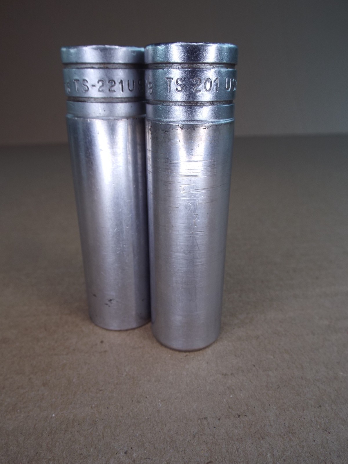 VTG Snap-On Deep Socket 11/16″ TS-221, 5/8″ TS201 1/2″ Dr 6 Pt USA Good! (Read