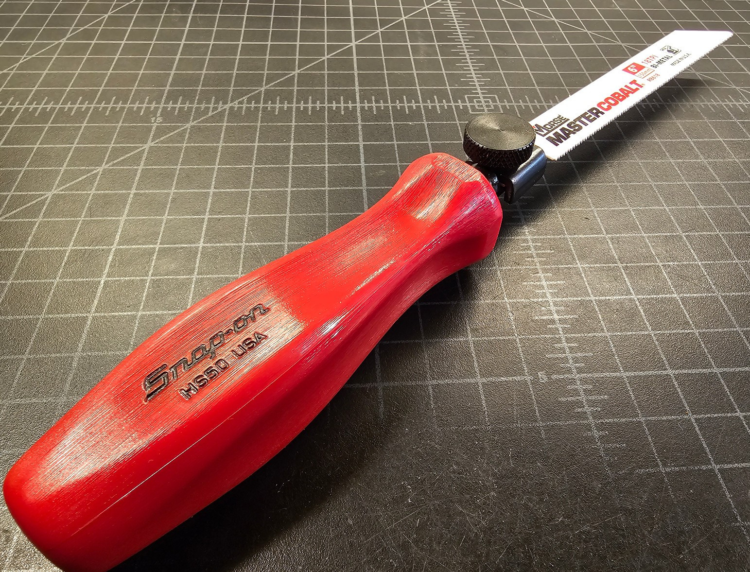 Snap-on Tools RED Hard Handle Quick Cutter Hand Saw w/ Morse Blade USA NEW!
