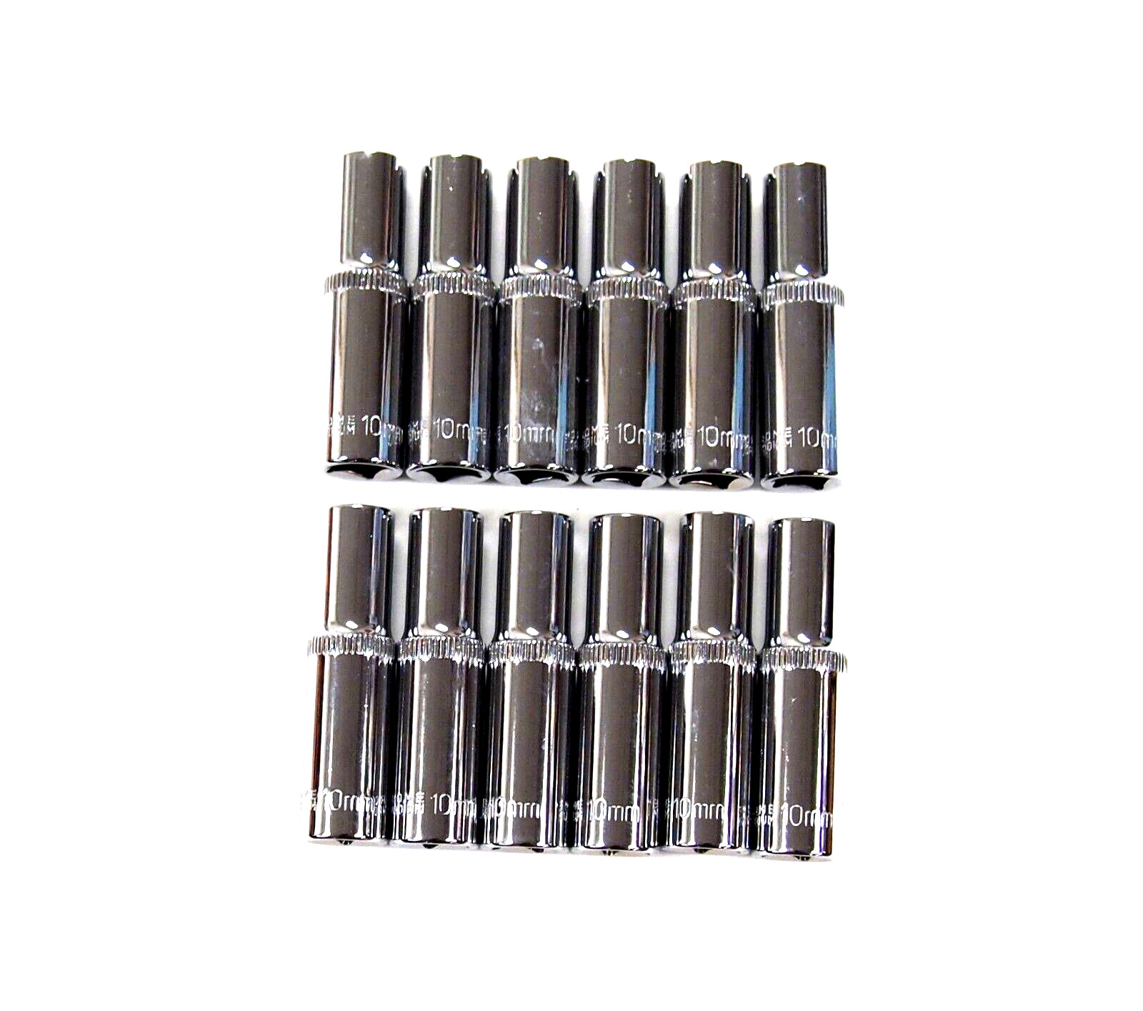 12 PC 3/8″ Drive 10 mm Deep Socket 6 Points Metric Chromed CRV