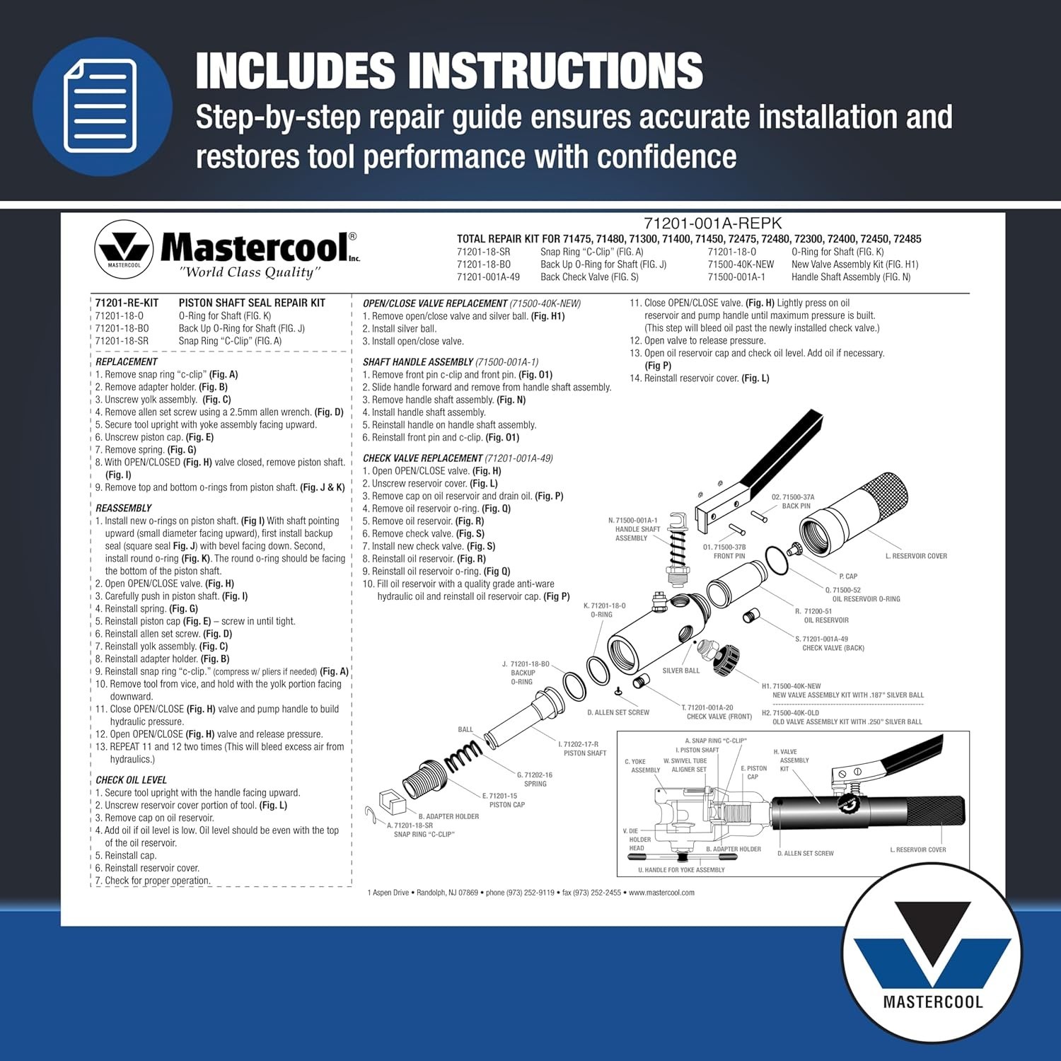 Step-by-Step Hydra-Flare 71202 Repair Kit – Ensures Reliable Tool Performance