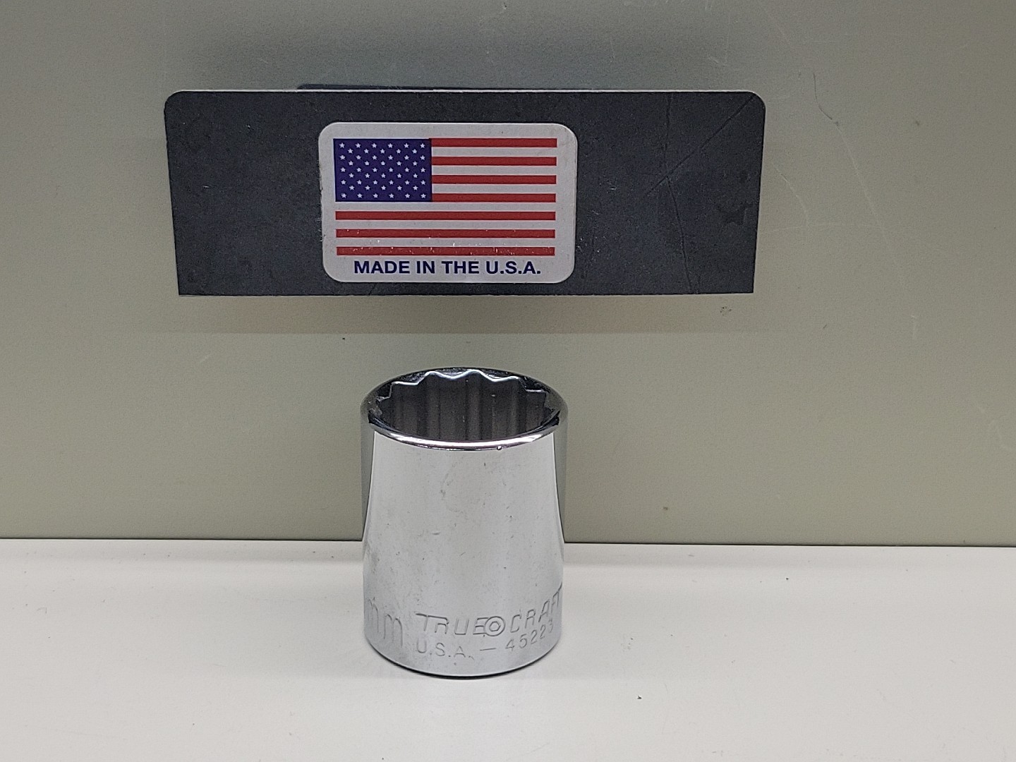 23mm Socket 1/2″ Drive 12 Point TrueCraft 45223 New Old Stock USA Made