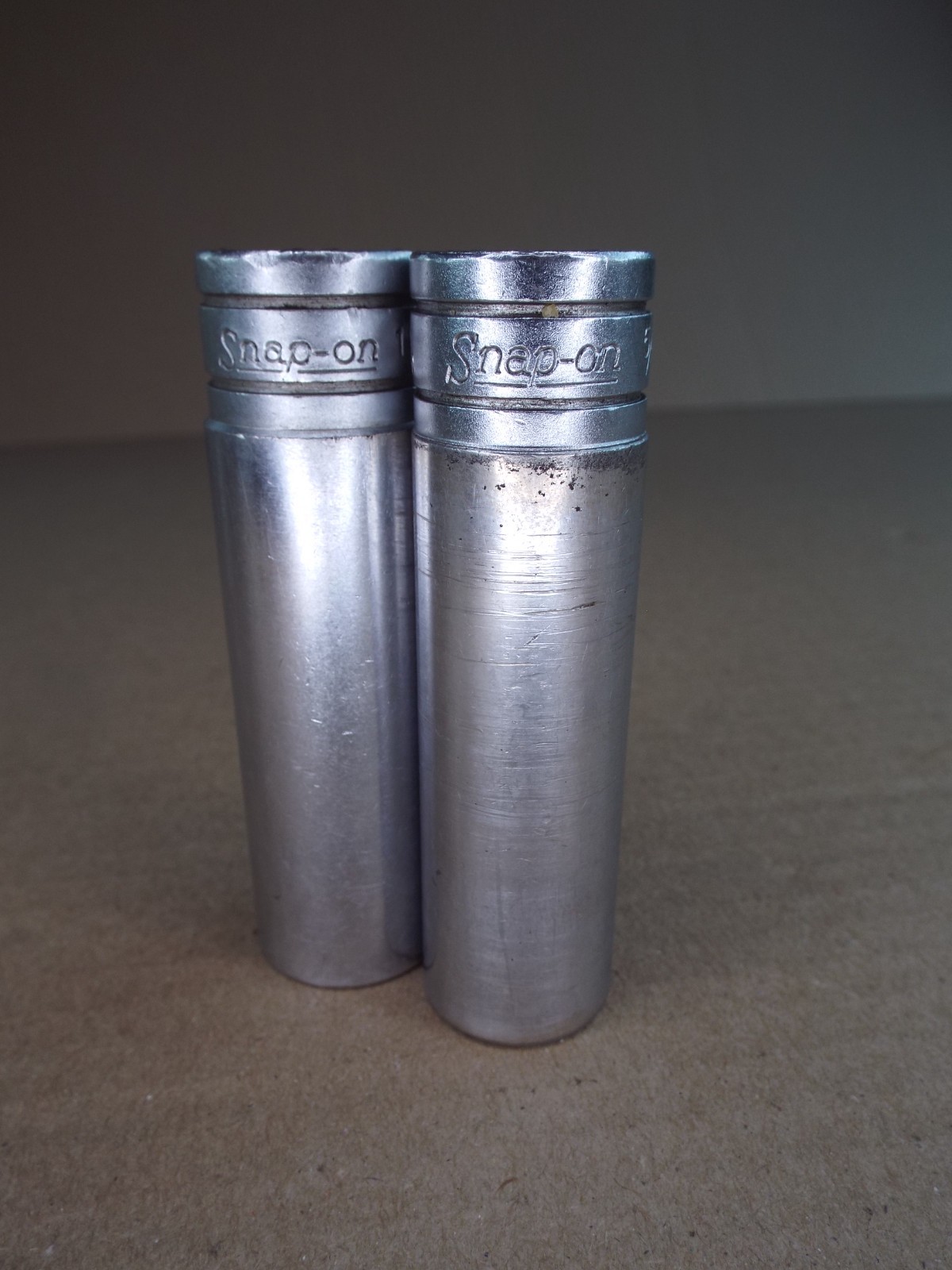 VTG Snap-On Deep Socket 11/16″ TS-221, 5/8″ TS201 1/2″ Dr 6 Pt USA Good! (Read