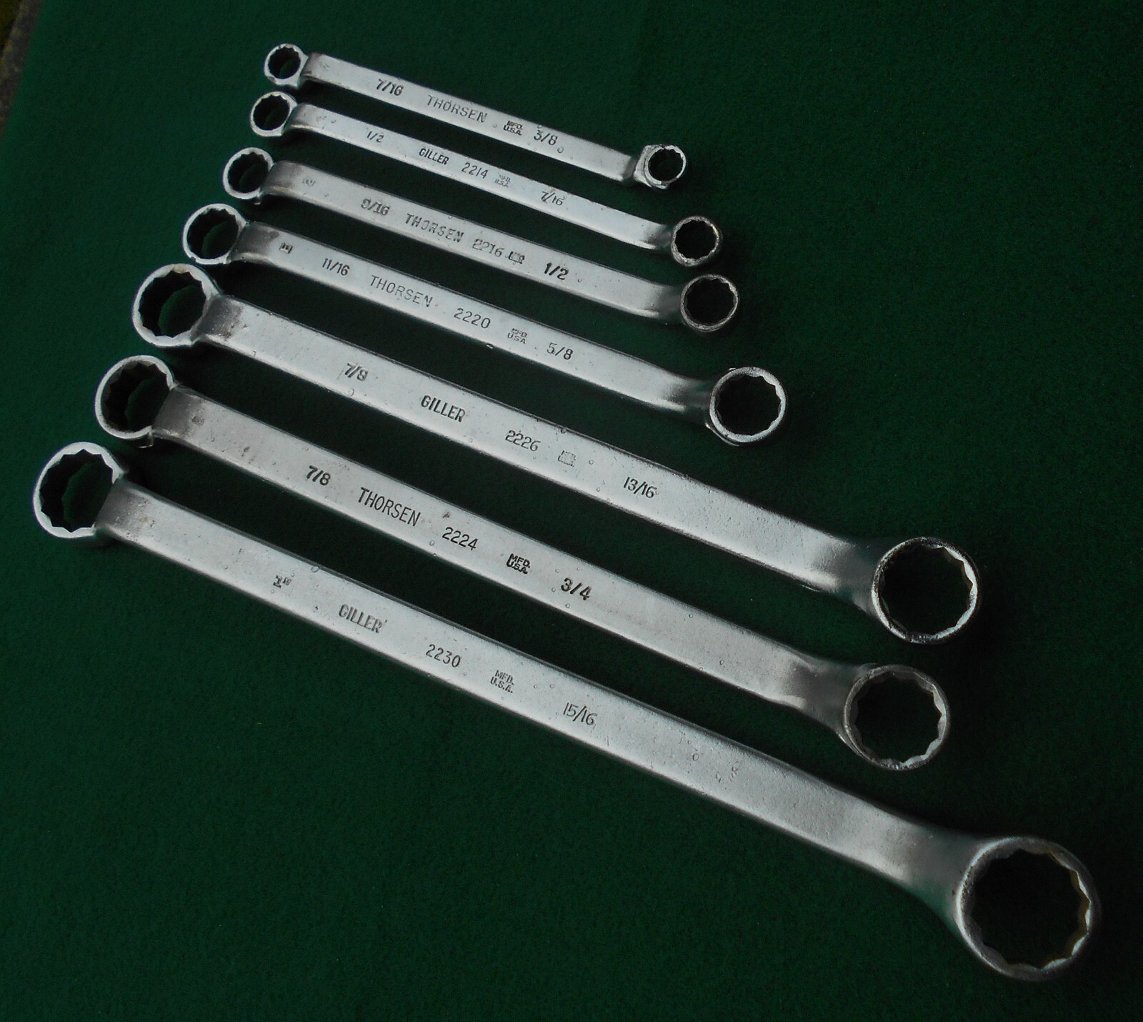 Thorsen Giller 7 pc Double End Box Wrench Set * CLOSE OUT! * FREE SHIPPING! *