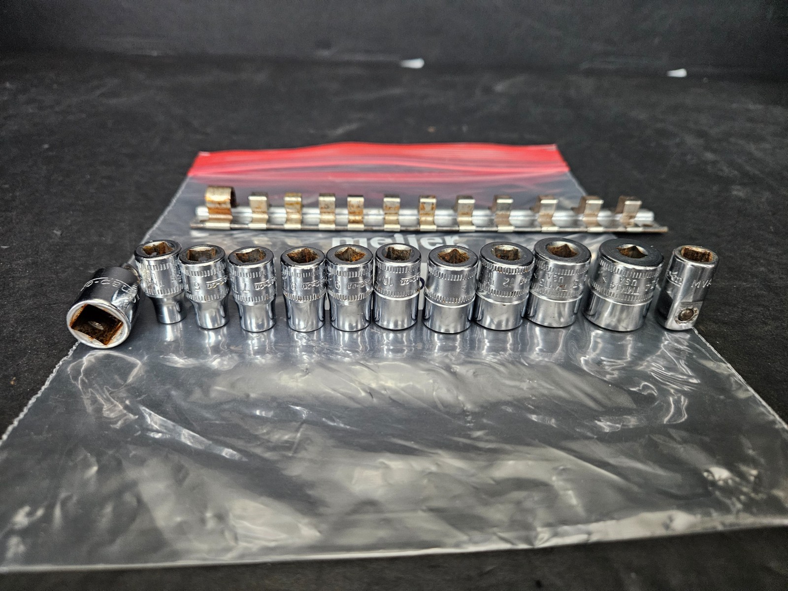 SNAP ON #TMM SERIES METRIC 5.5MM-14MM 12 PC 1/4″ DRIVE 6 PT SOCKET SET (TL3001)