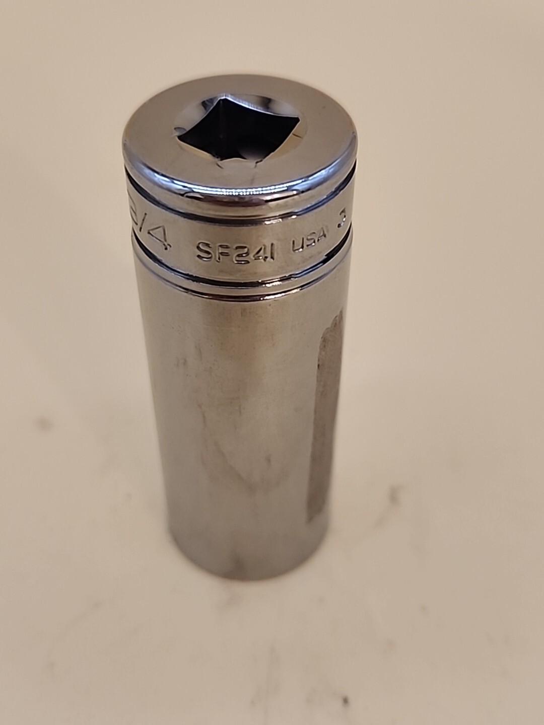 Snap-on Tools SF241 3/4″» ~ 3/8″ Drive SAE 12 Point Deep Chrome Socket USA