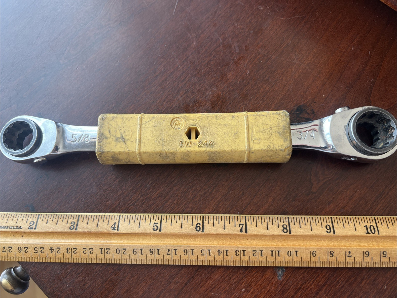 Rauckman Bugwrench BW-224 4-in-1 Insulated Box Wrench 5/8-3/4-1/2-9/16″ Lineman