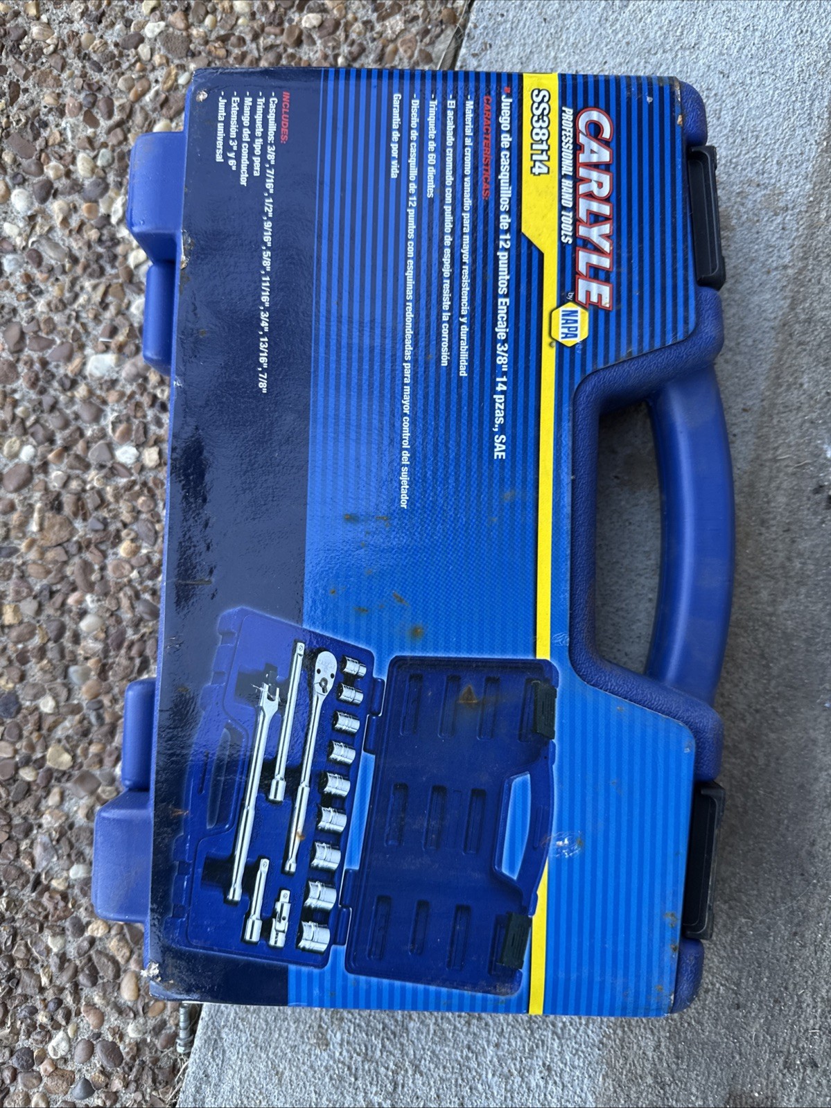 NAPA Carlyle SS38114 Socket Set 3/8″ 14 Pc Set SC