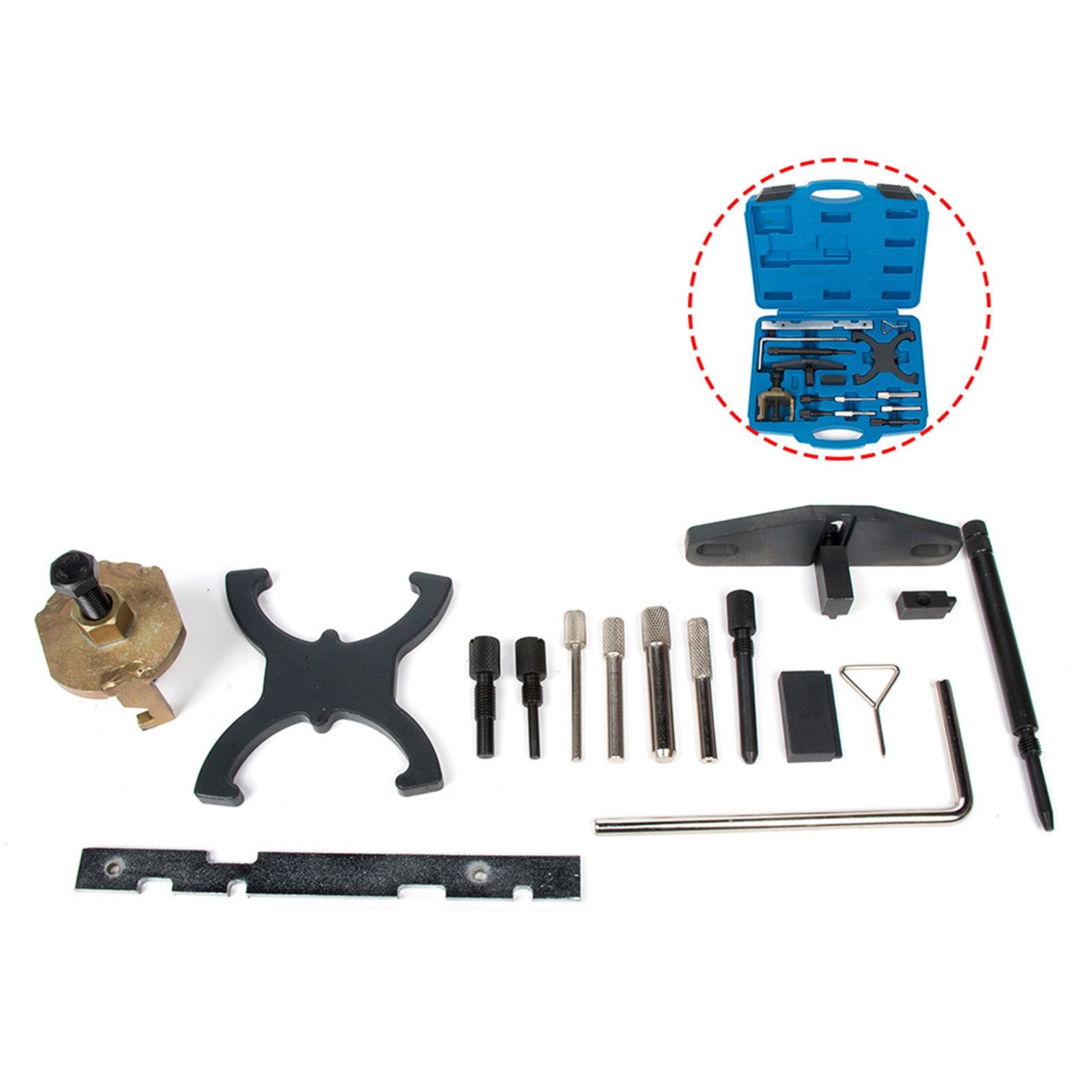 ✅Engine Timing Tool Kit set Camshaft Flywheel Locking Tool w/ Case For Mazda