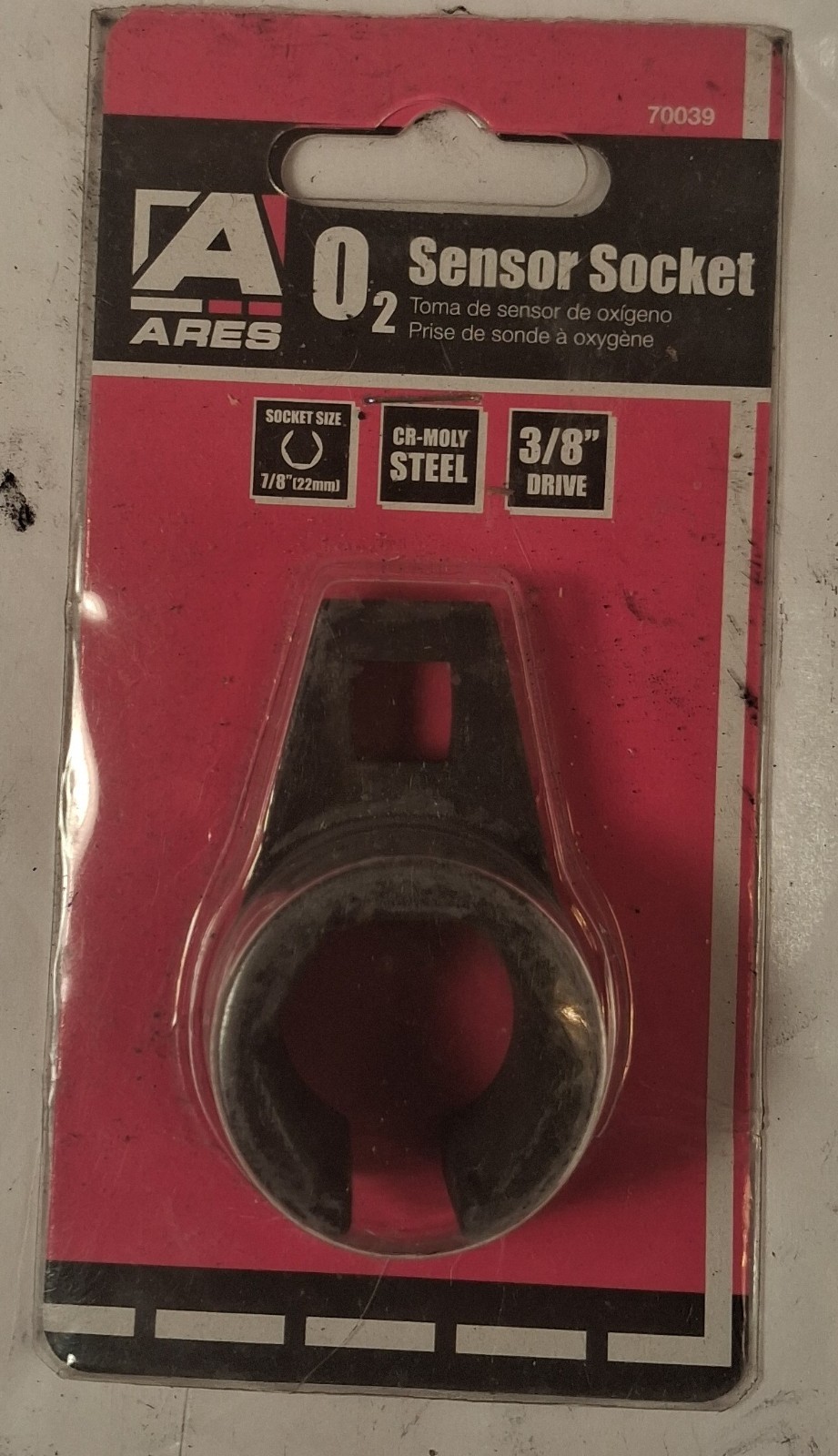 O2 Sensor Socket, 3/8 Inch DRIVE; 7/8(22MM) OFFSET SOCKET. KIA