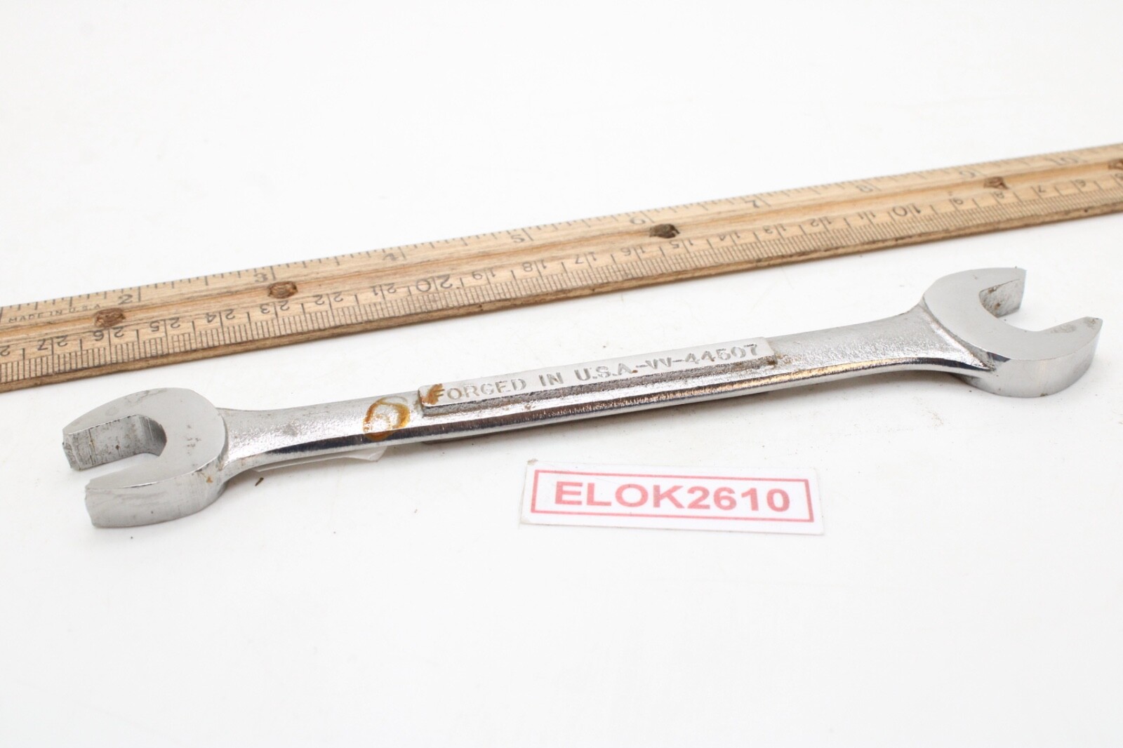 Craftsman VV- 44507 15mm x 13mm Metric Chrome Open End Wrench USA
