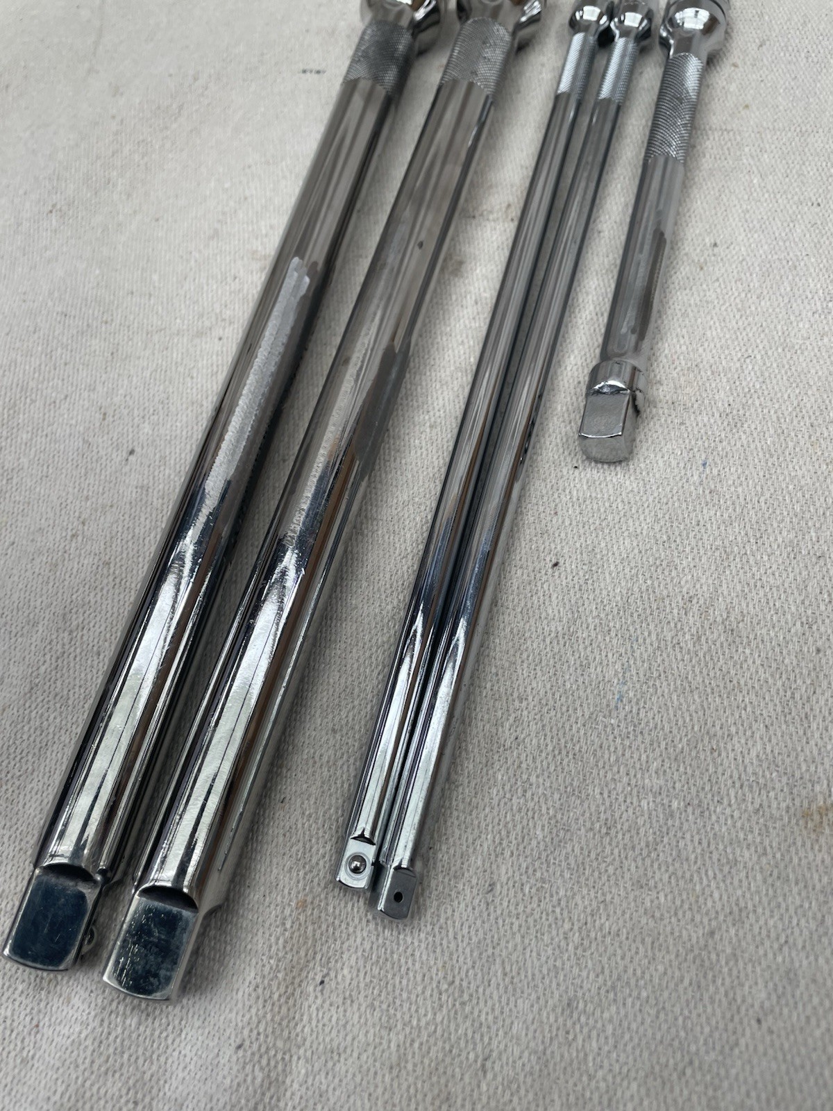 Snap-On Extension Bar Lot Of 5 SXK11 FXK6 TMXK100 1/2” 3/8” 1/4” Drive USA