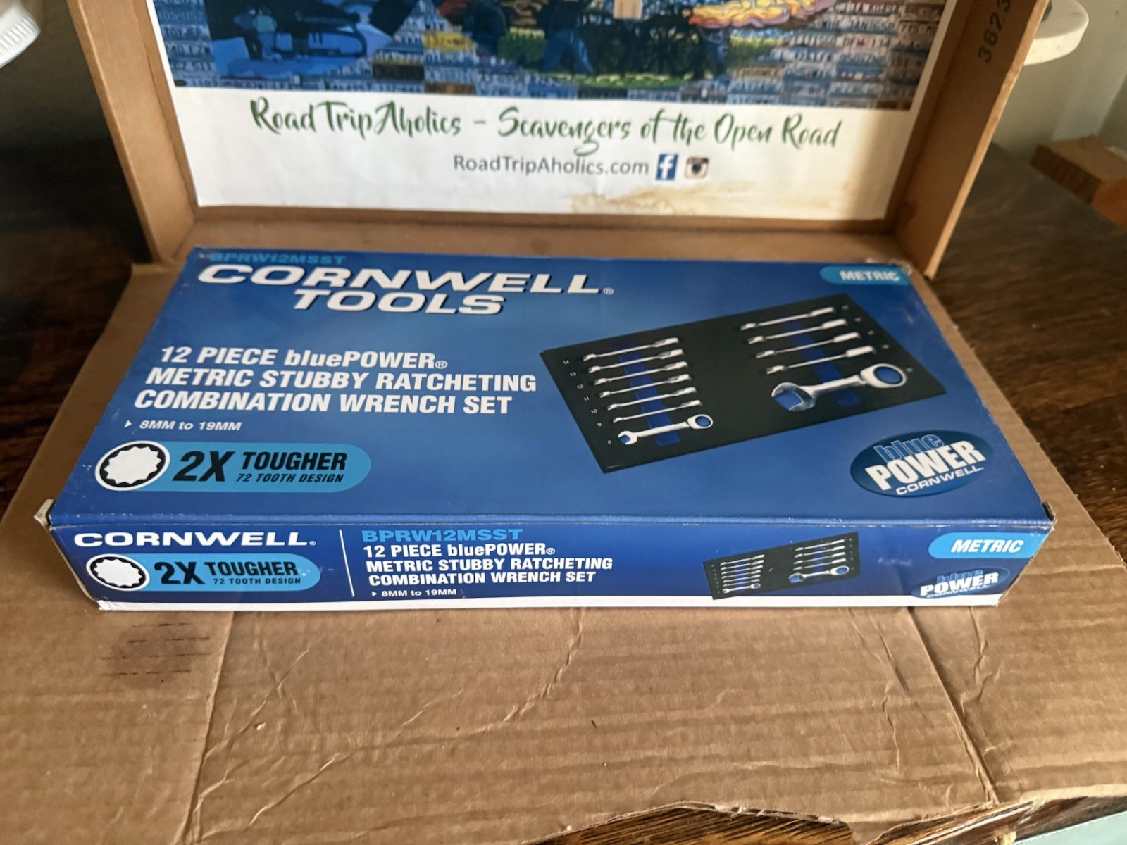 Cornwell Tools Metric Stubby Ratchet Wrench Set 8-19mm 12pc