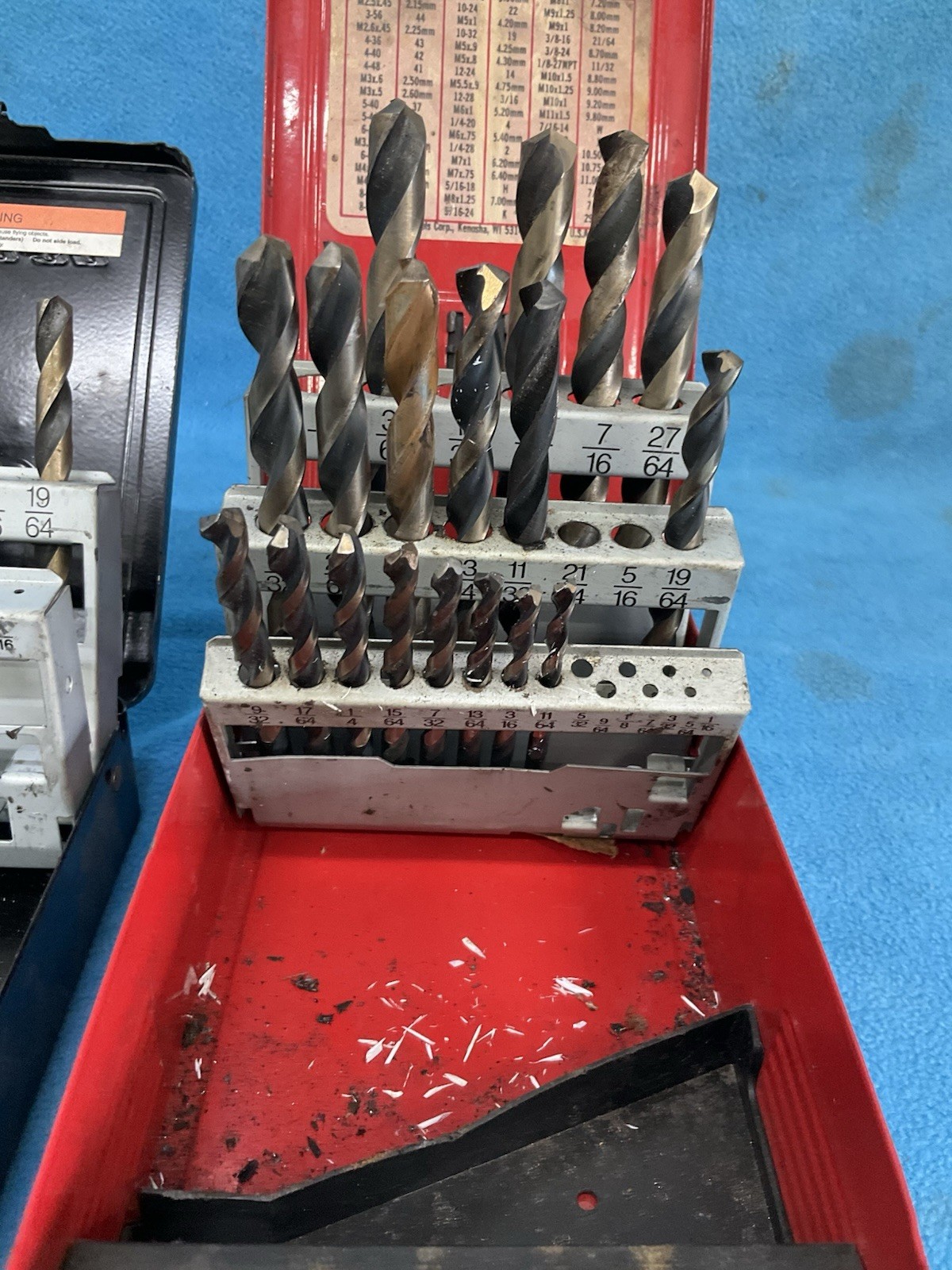 Snap On Drill Bits Case Two Incomplete Sets