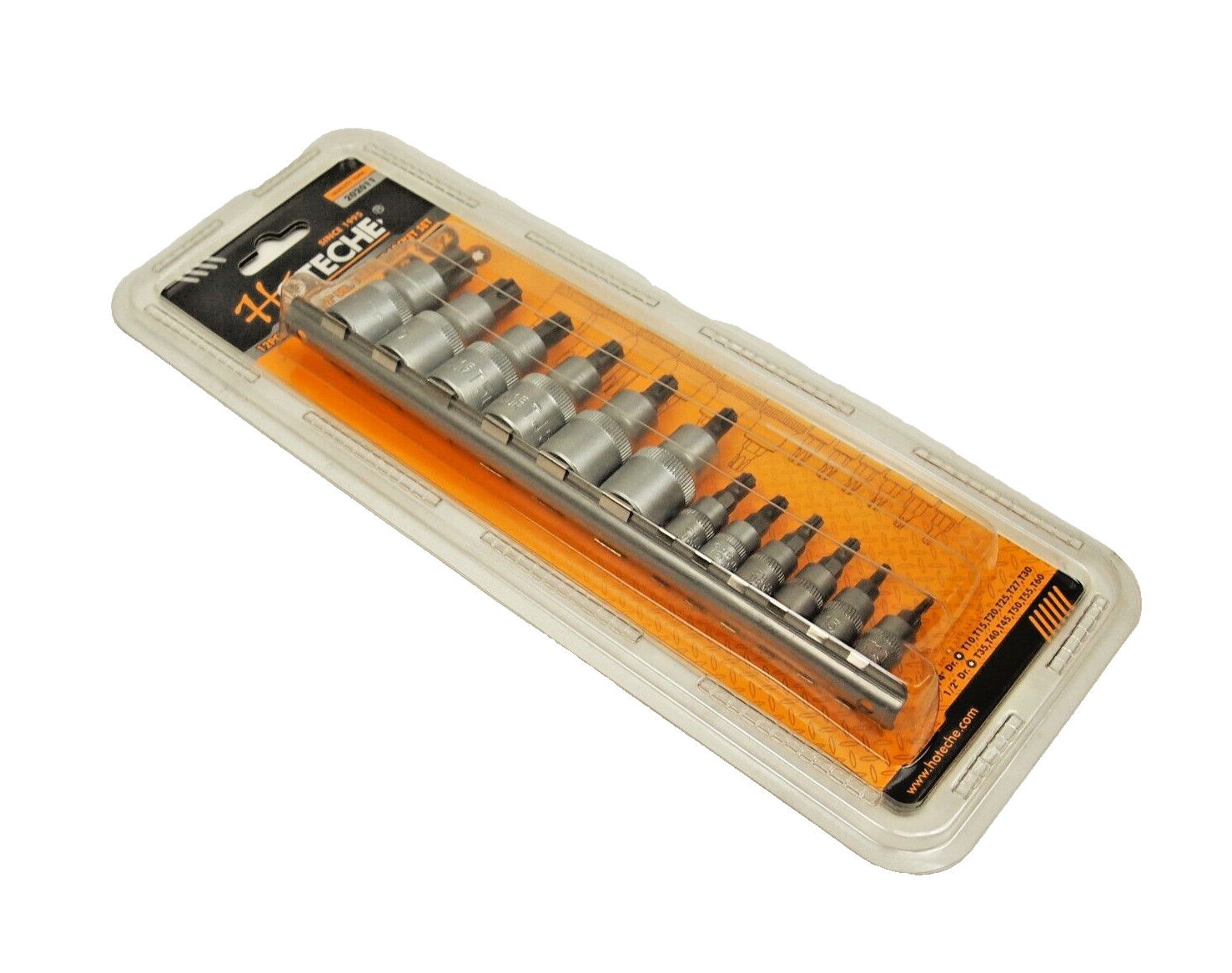 12 PC E Torx Star Male Bit Socket Set 1/2″ 1/4″ Drive T10 -T60 202011
