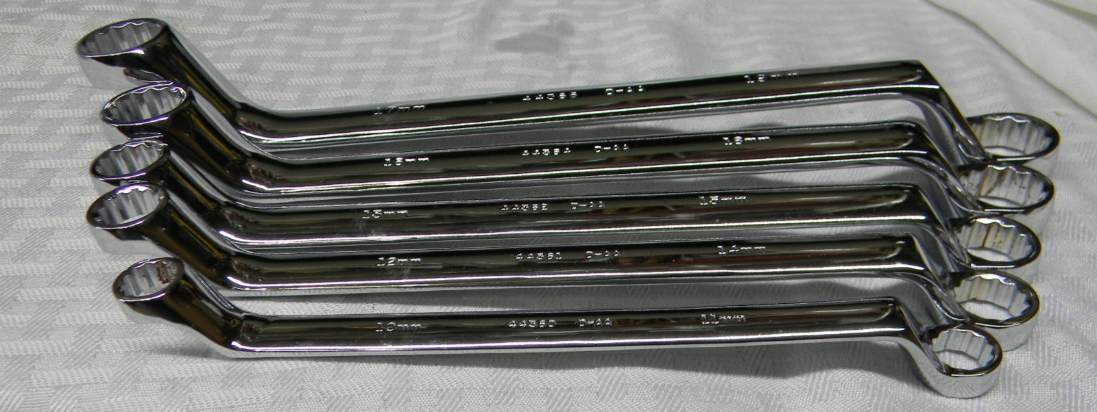 CRAFTSMAN 5PC METRIC 12PT DEEP OFFSET DOUBLE BOX END WRENCH SET 10-19MM #44350