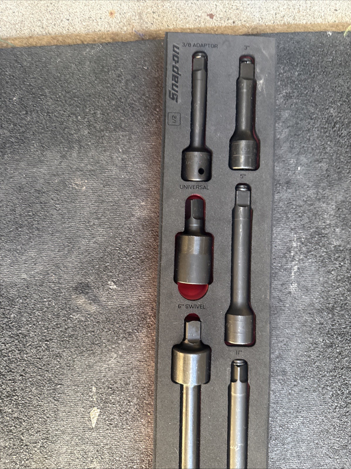 For Snap On 307imfr 7pc 1/2 Drive Impact Extension Set With Pro-fi Organization