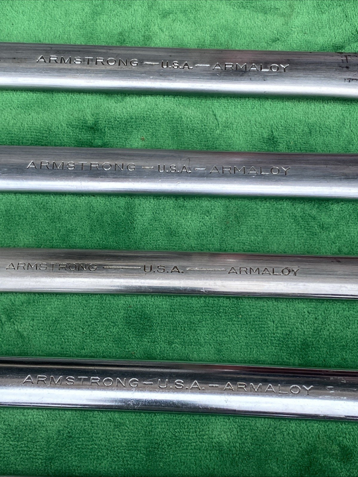 12 PC ARMSTRONG COMBINATION WRENCH SET 5/16” To 1-1/4 USA Vintage USA