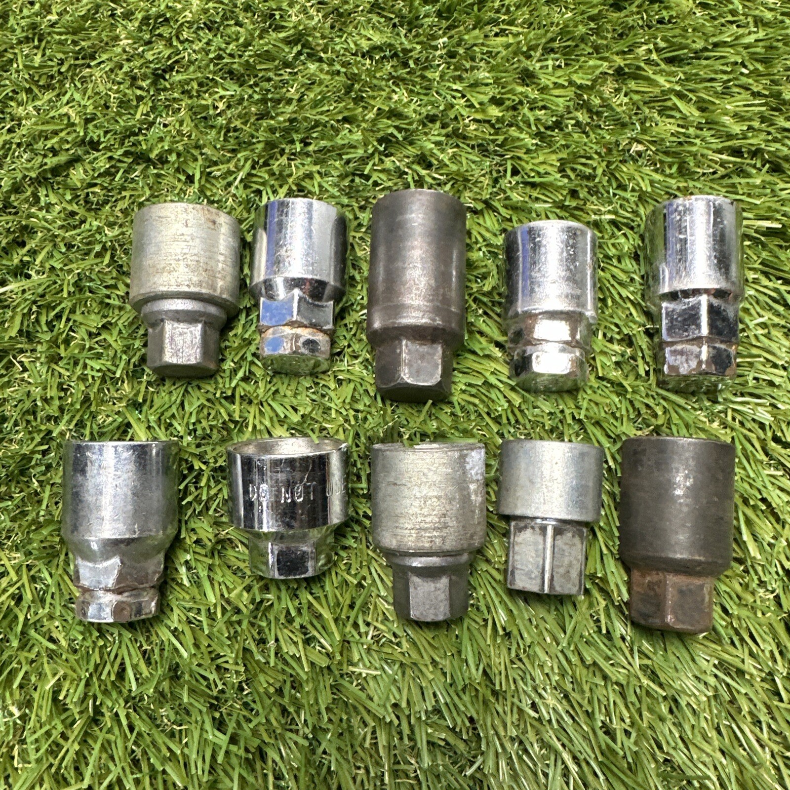 Lot of 22 Locking Lug Nut Removal Tools Assorted Some Marked Unknown Mechanics