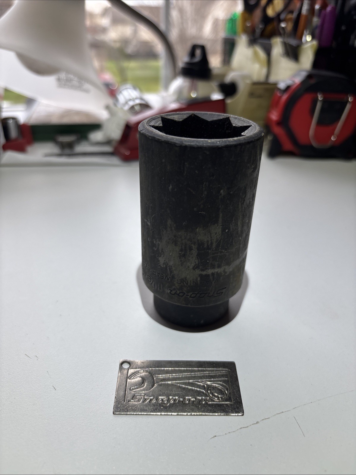 Snap-on 1 1/8 Square Not Impact Socket, Part Number SIPR436 Nice! 🇺🇸