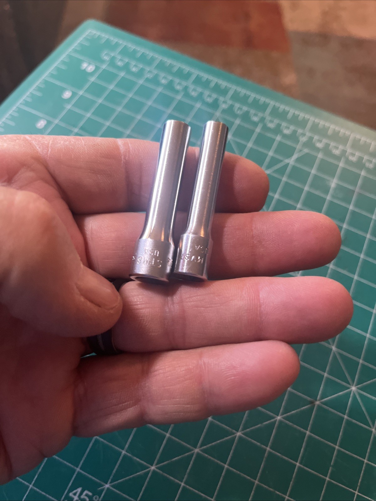 Snap-On 1/4 inch Dr. 6 & 12 pt. Deep Well Sockets
