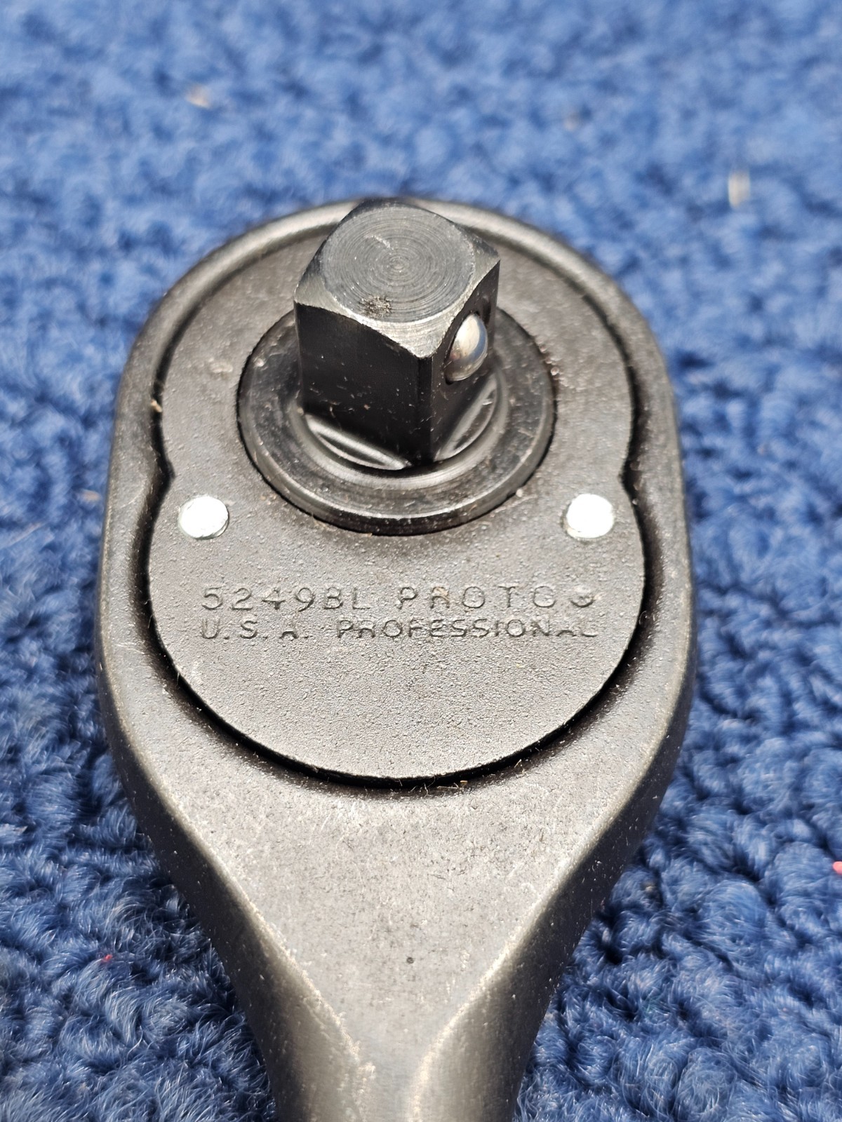 Proto 5249BL: 3/8” Pear Shaped Head Black Oxide Ratchet