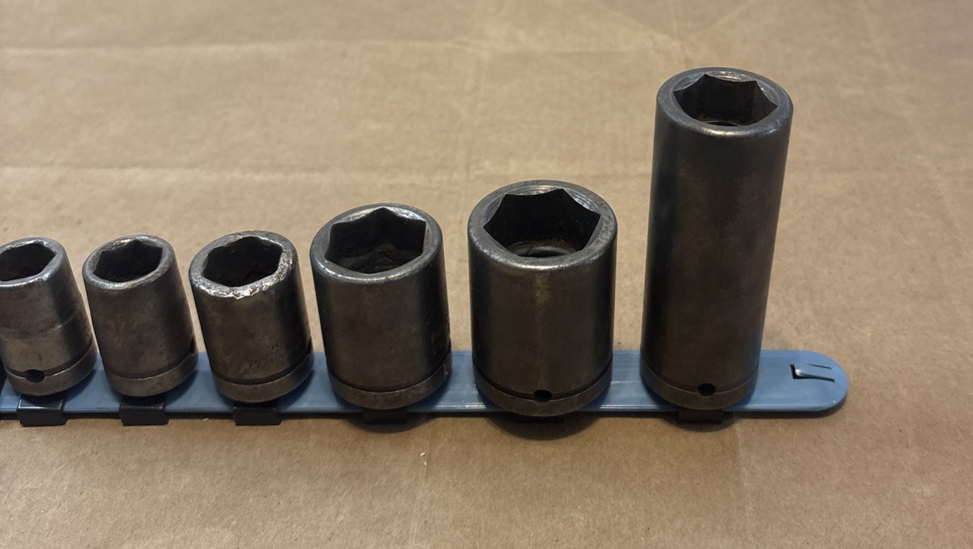 Cornwell Impact Sockets 6 Pieces Mechanics Tools USA 22mm, 27, 24, 18, 16, 14 mm