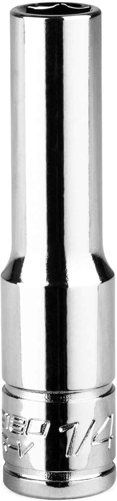 1/4-Inch Deep Socket, 1/4-Inch Drive, 6-Point, SAE