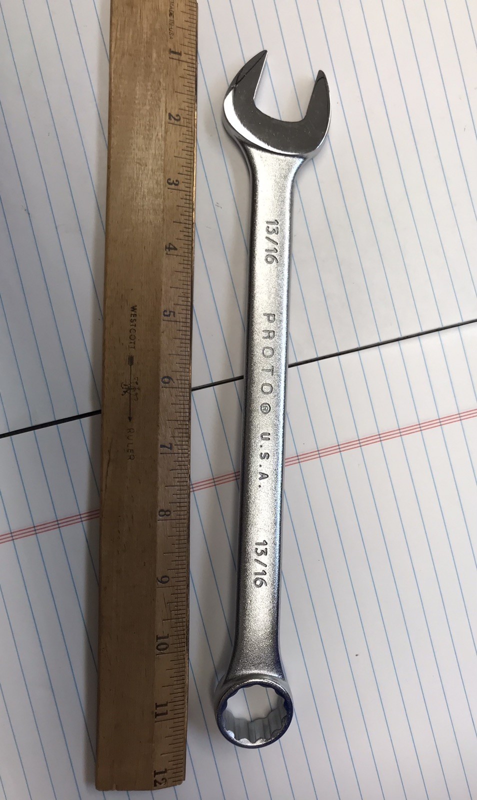 1 pc. PROTO 1226 13/16 PROFESSIONAL COMBINATION WRENCH. USA (loc stk)