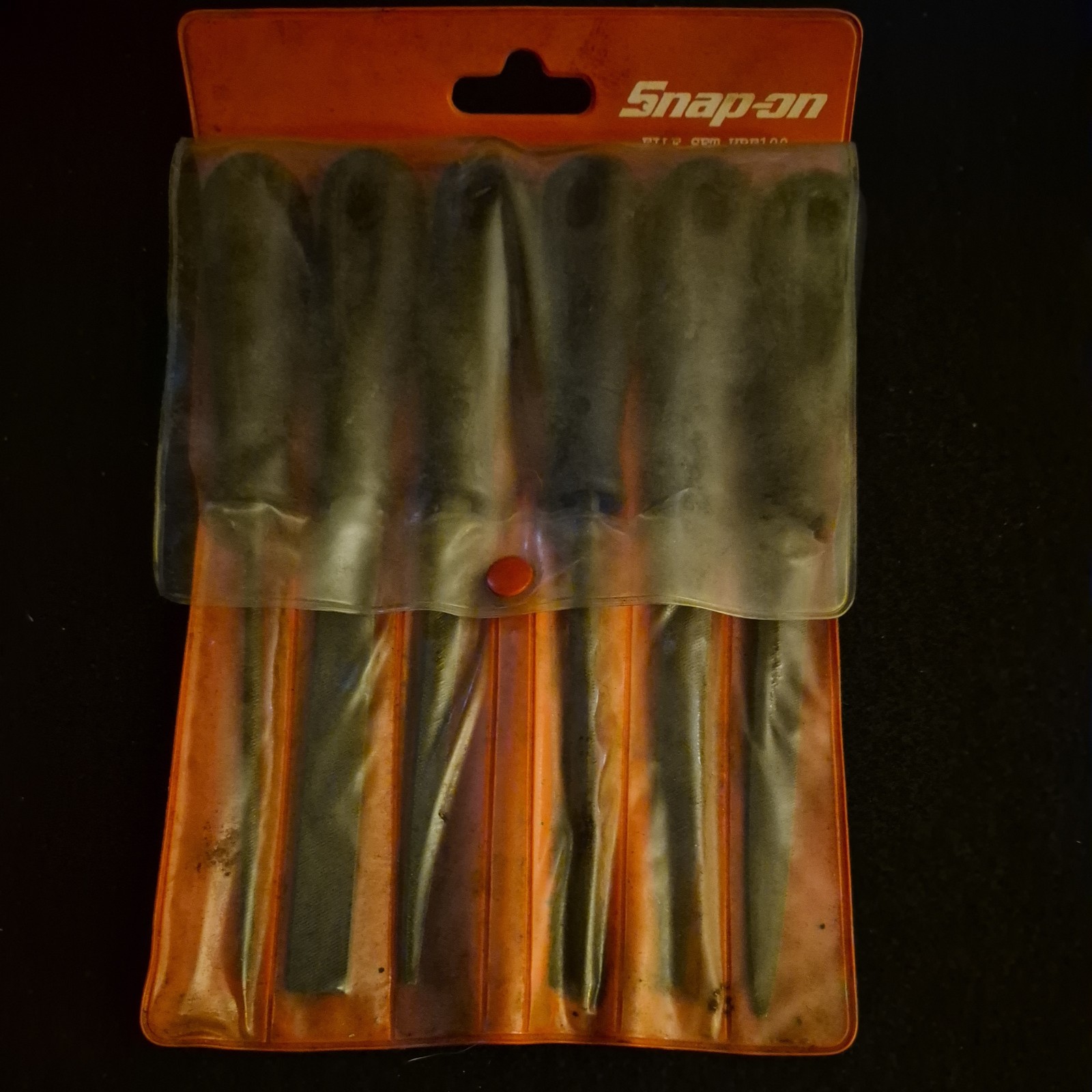 Snap-On Tools 6 piece key file set HBF100 – Black hard handle with storage pouch