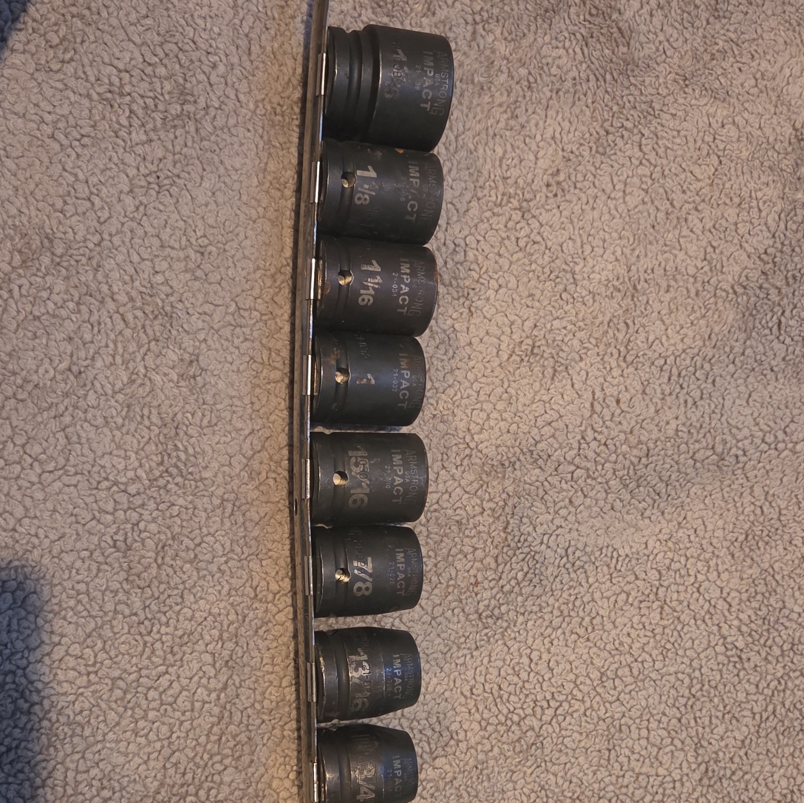 Armstrong Impact Socket Set 1 3/16 To 3/4 (8 Total) 6 Point