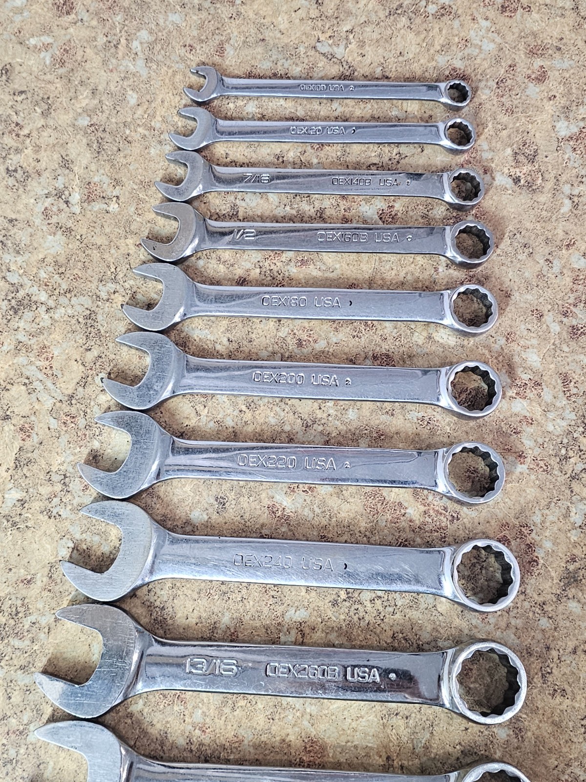 Snap-on 14pc 12-Point SAE Short Combination Wrench Set 5/16 – 1-1/8″