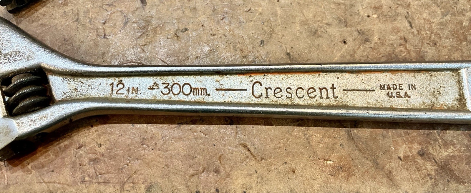 Vintage Crescent Tool • 4 Piece Adjustable Wrench Set • 6″, 8”, 10”, 12” • USA