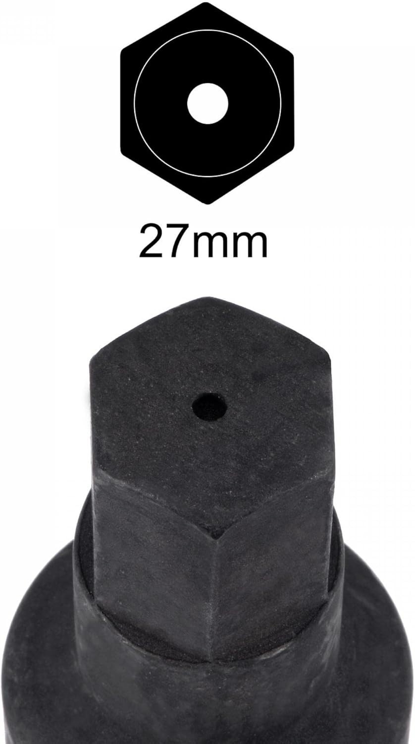 uxcell 27mm Impact Hex Bit Socket, 1″ Drive 102mm Length CR-MO Steel Metric Size