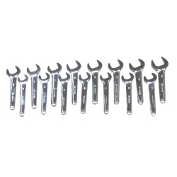 V8 Tools 9515 Single Open End Service Wrench Set, 15 Piece, 20Mm To 36Mm