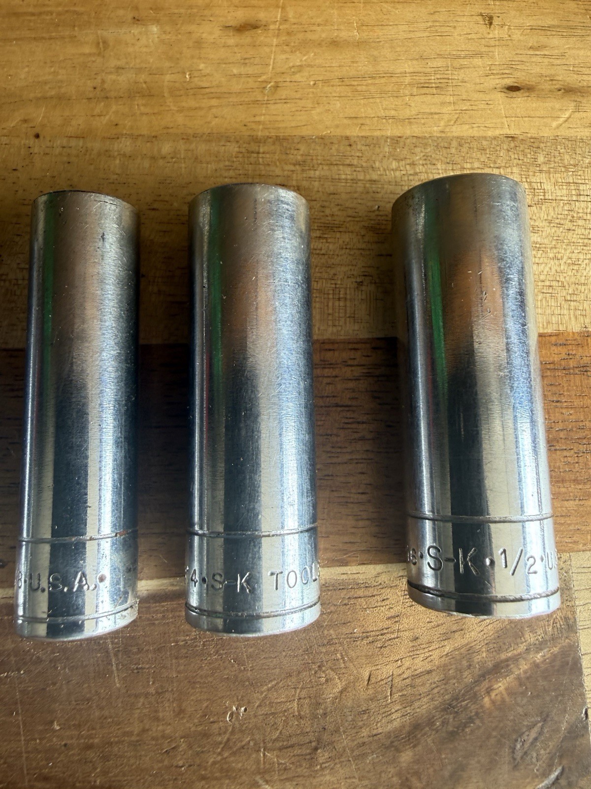 SK Hand Tools 1/4″ Dr. 6pt Deep Metric/sae Mixed Lot 7pc Sockets 1/4” – 1/2”
