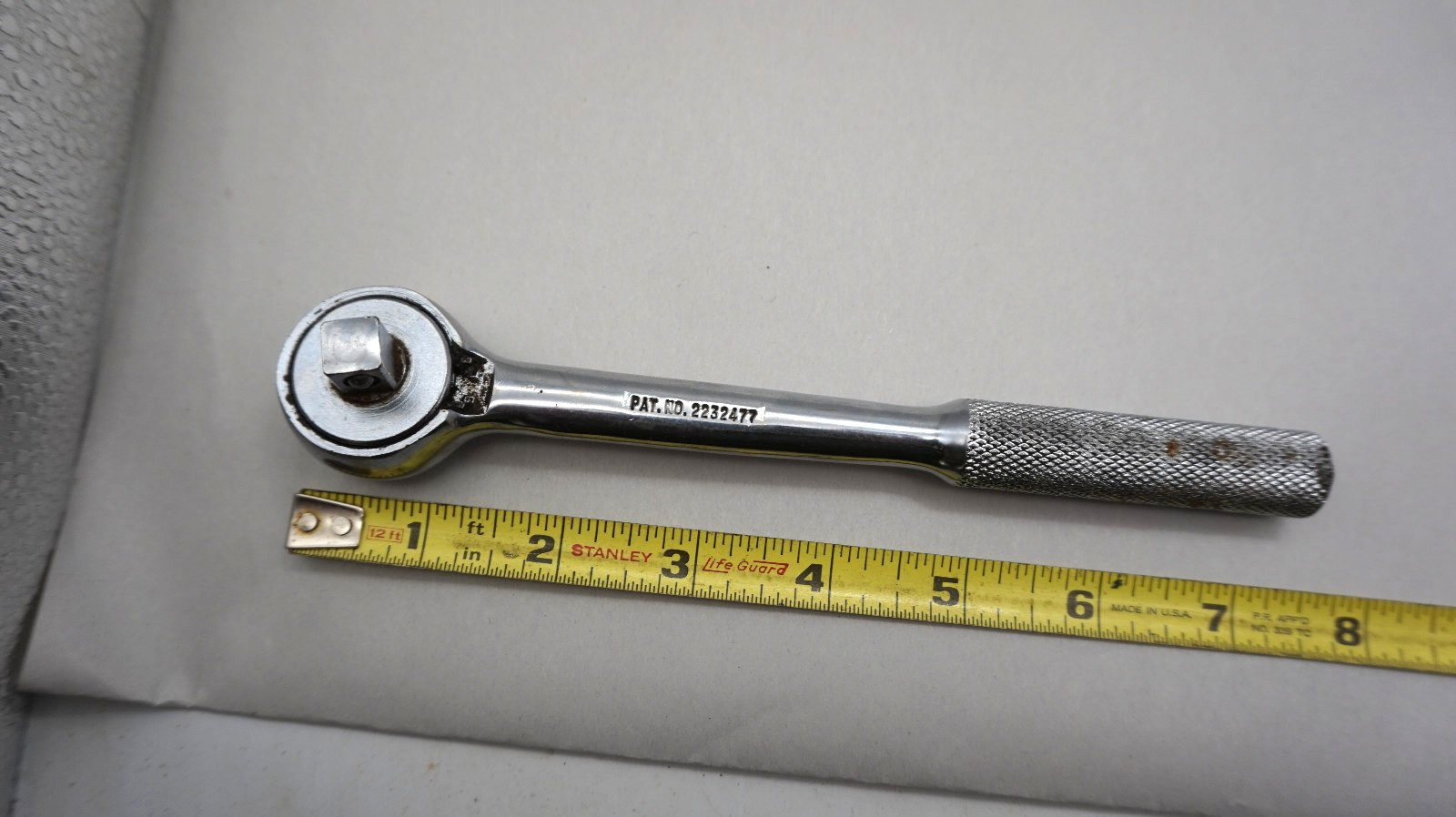 S-K Tools USA #45170 RH Knurled Grip 3/8″ Drive 7.5″ Ratchet – FREE SHIPPING