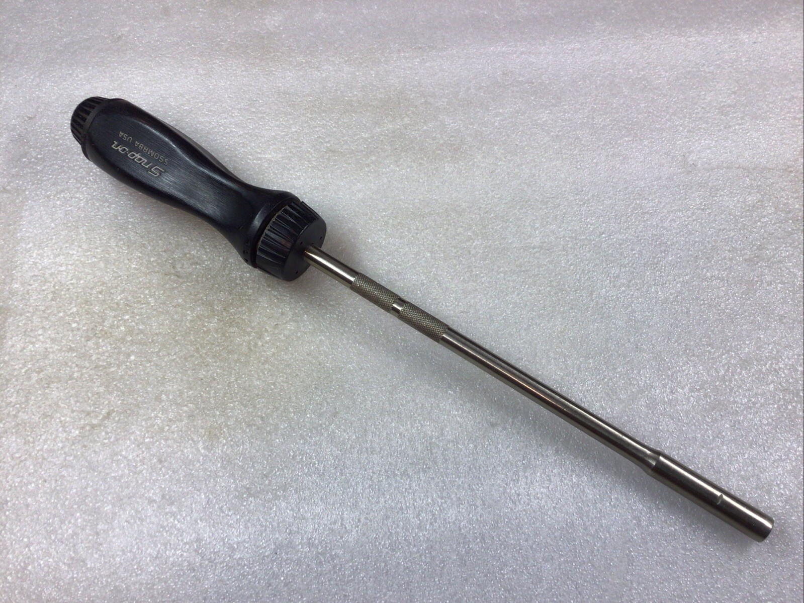 Snap-On#SSDMR8A – 13”Long Ratcheting Black Hard Handle Screwdriver/No Bits-USA-