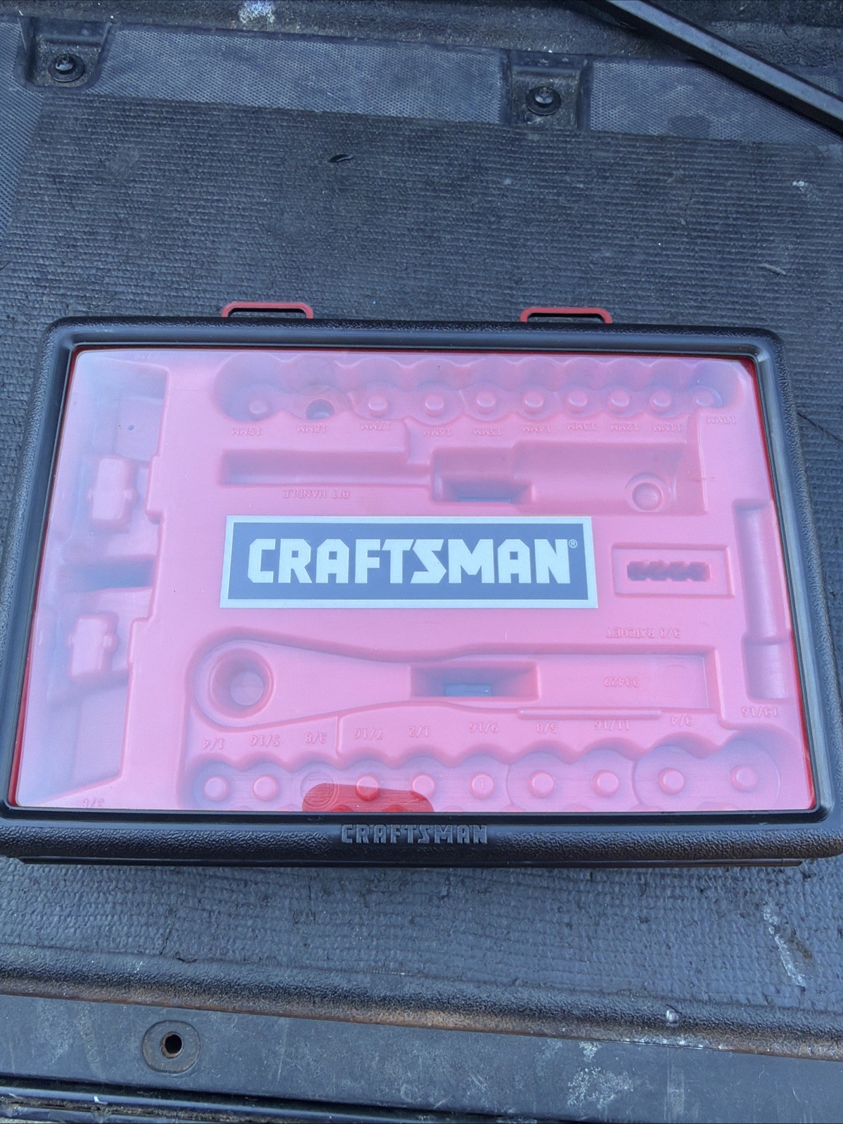 Sears Craftsman USA Nos CASE ONLY for 29pc Socket Set 33429 Metric SAE 3/8”