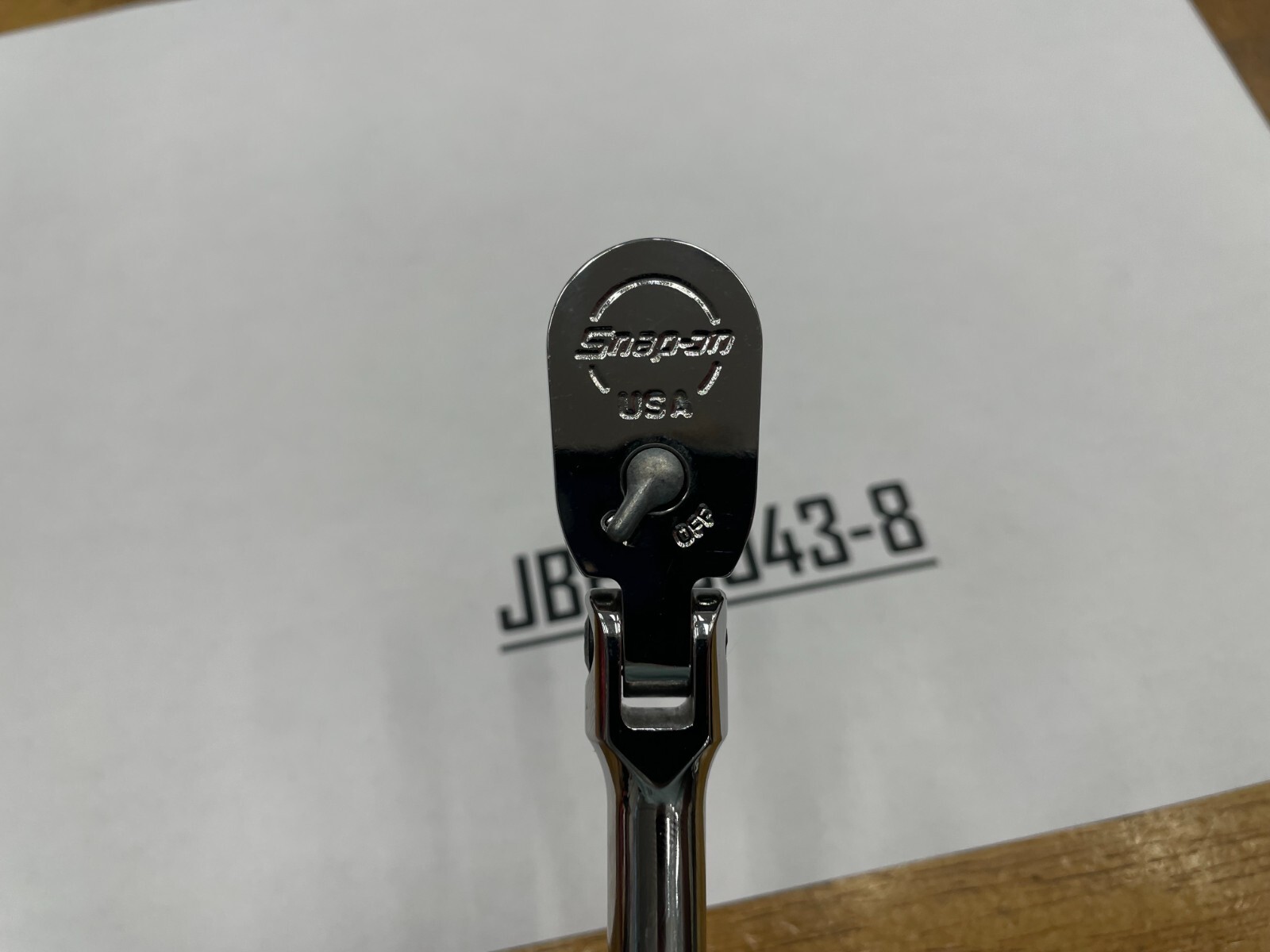 Snap-on Tools USA NEW BLACK 1/4″ Drive Hard Grip Long Flex Head Ratchet THLFD72