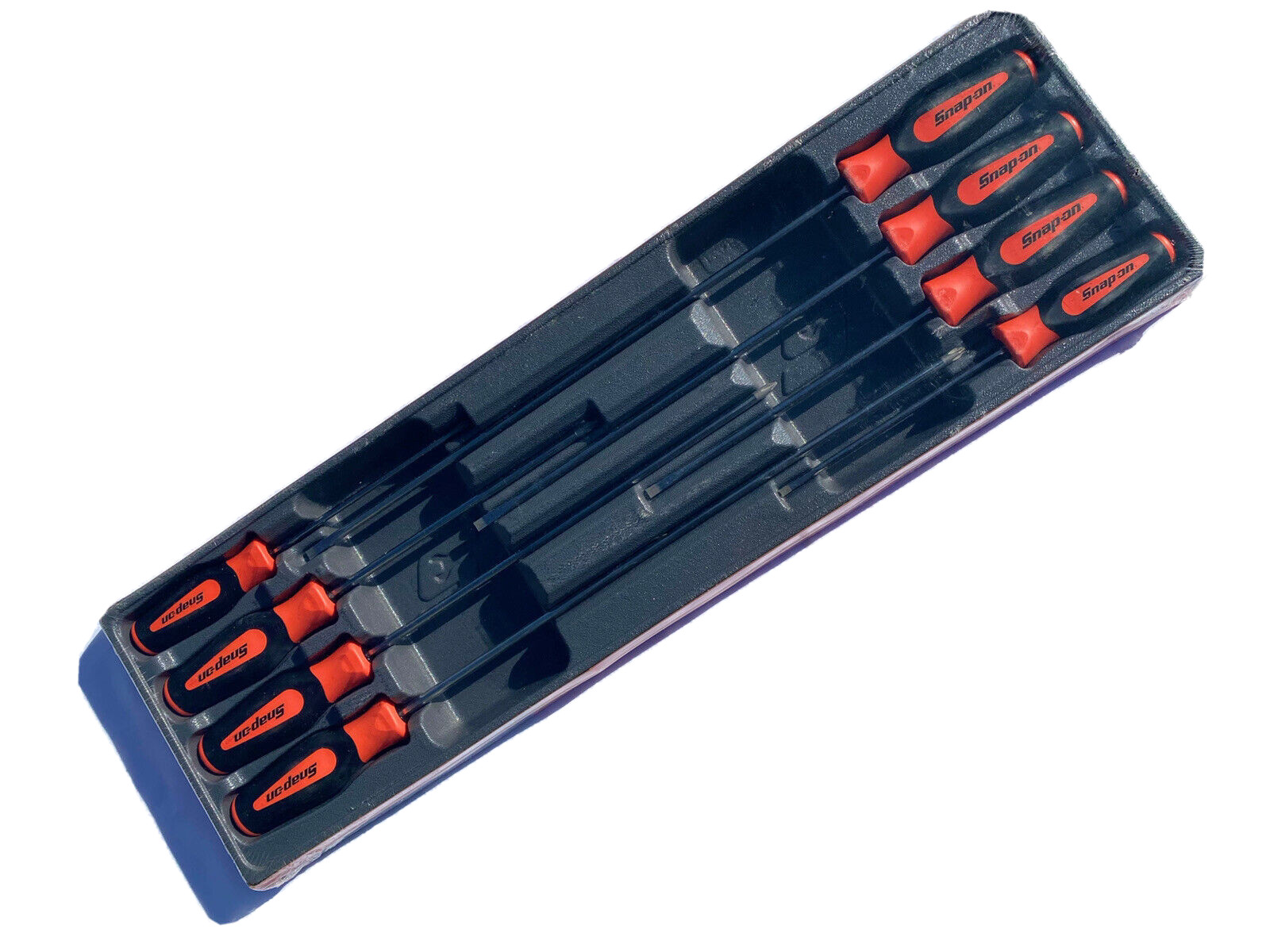 Snap On Instinct Orange Soft Handled 8pc Cabinet Screwdriver Set SGDXL80BO