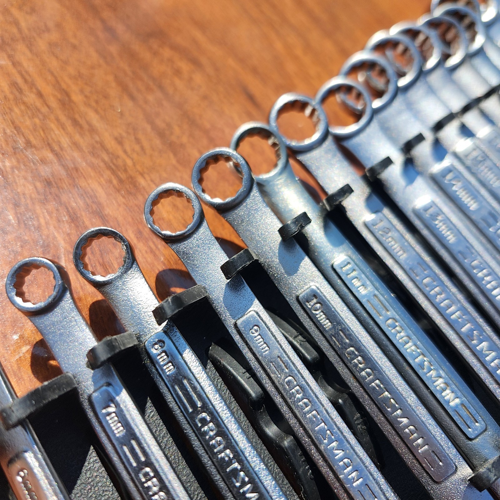Vintage Craftsman Metric Combination Wrench Set 6-24mm 16 Pcs. VA, V Series USA