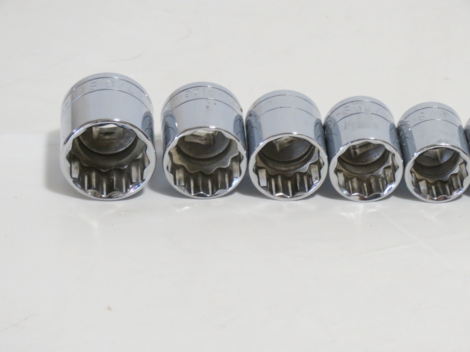 SK Tools Sockets SAE 3/8″ Drive 12 PT. 10 Pcs 5/16 5/8 7/16 1/2 9/16 3/8 etc