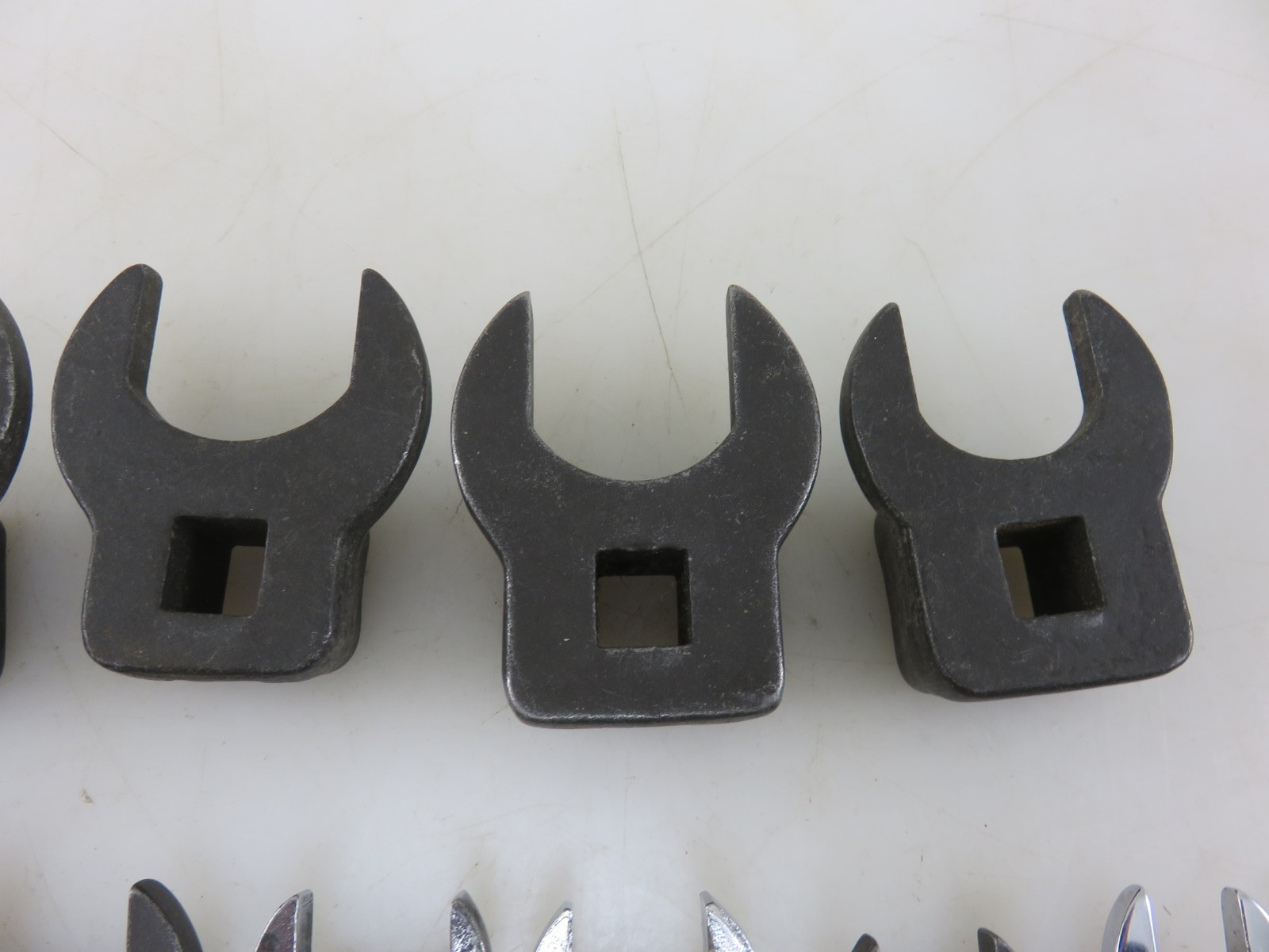 Snap-On Mixed Set Crowfoot Wrench Set 12pc Set 3/8″Dr. 3/8″-1-1/8″ Vintage USA