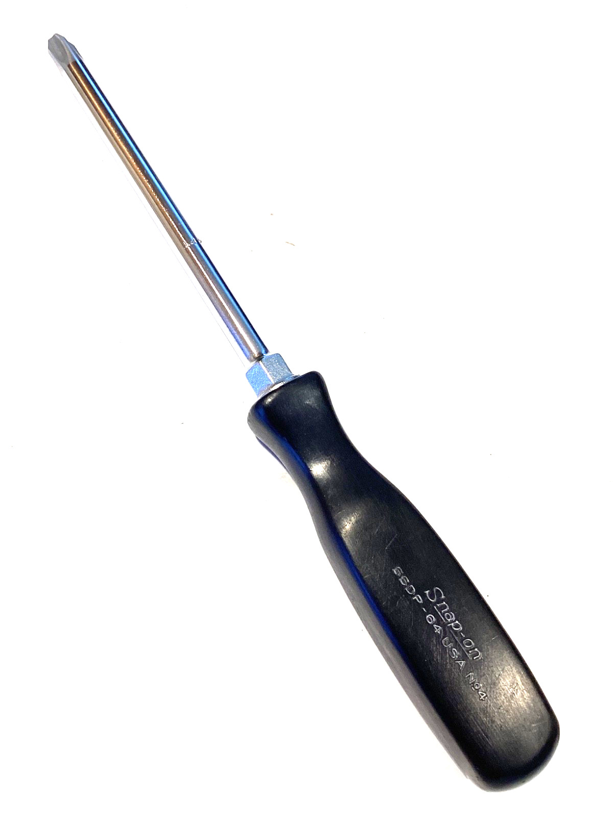 Snap On USA SSDP64 BLACK Hard Handle Number 4 Phillips Tip Screwdriver NEAR MINT