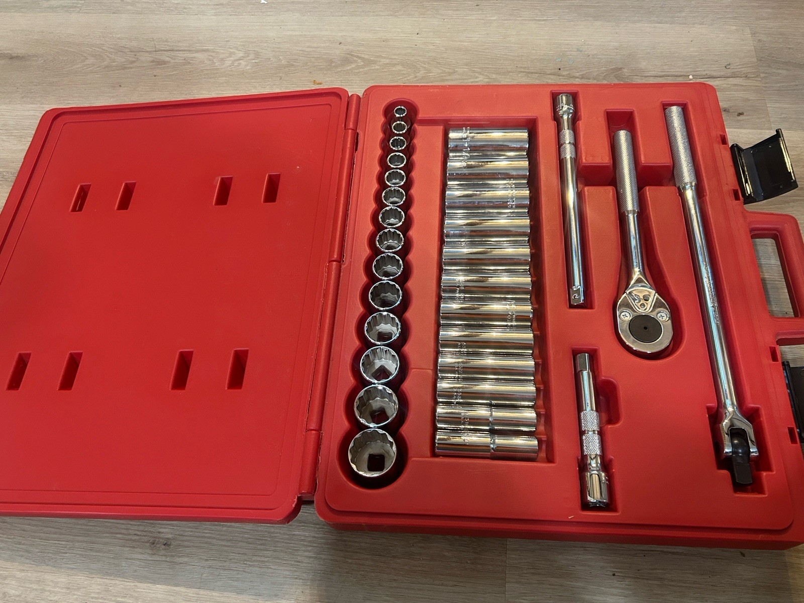NEW Stanley PROTO 1/2 Drive 30 Piece SOCKET SET – 12 Point J54126